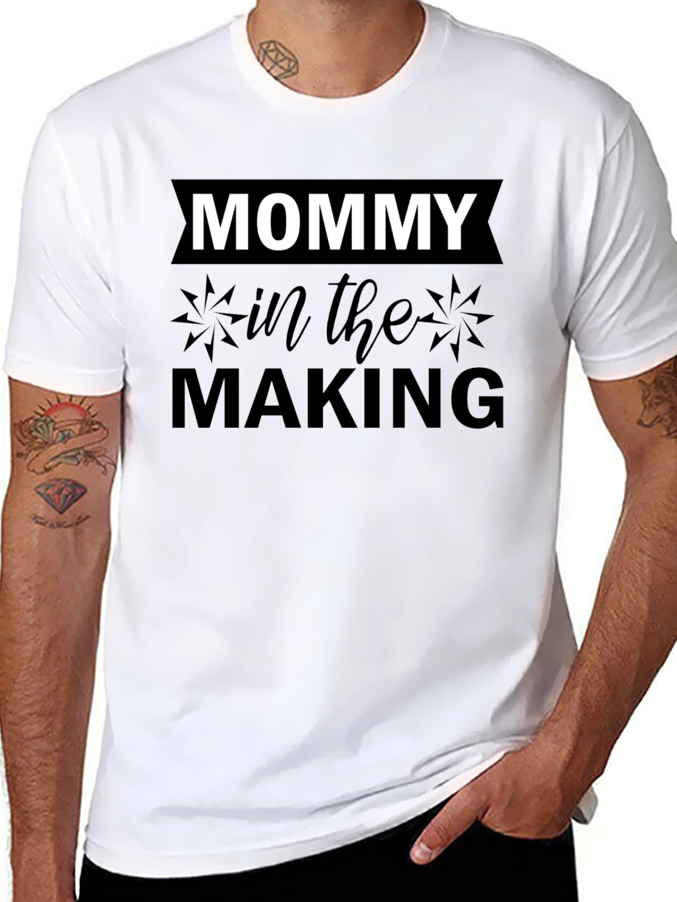 Mommy In The Making Black T-Shirt