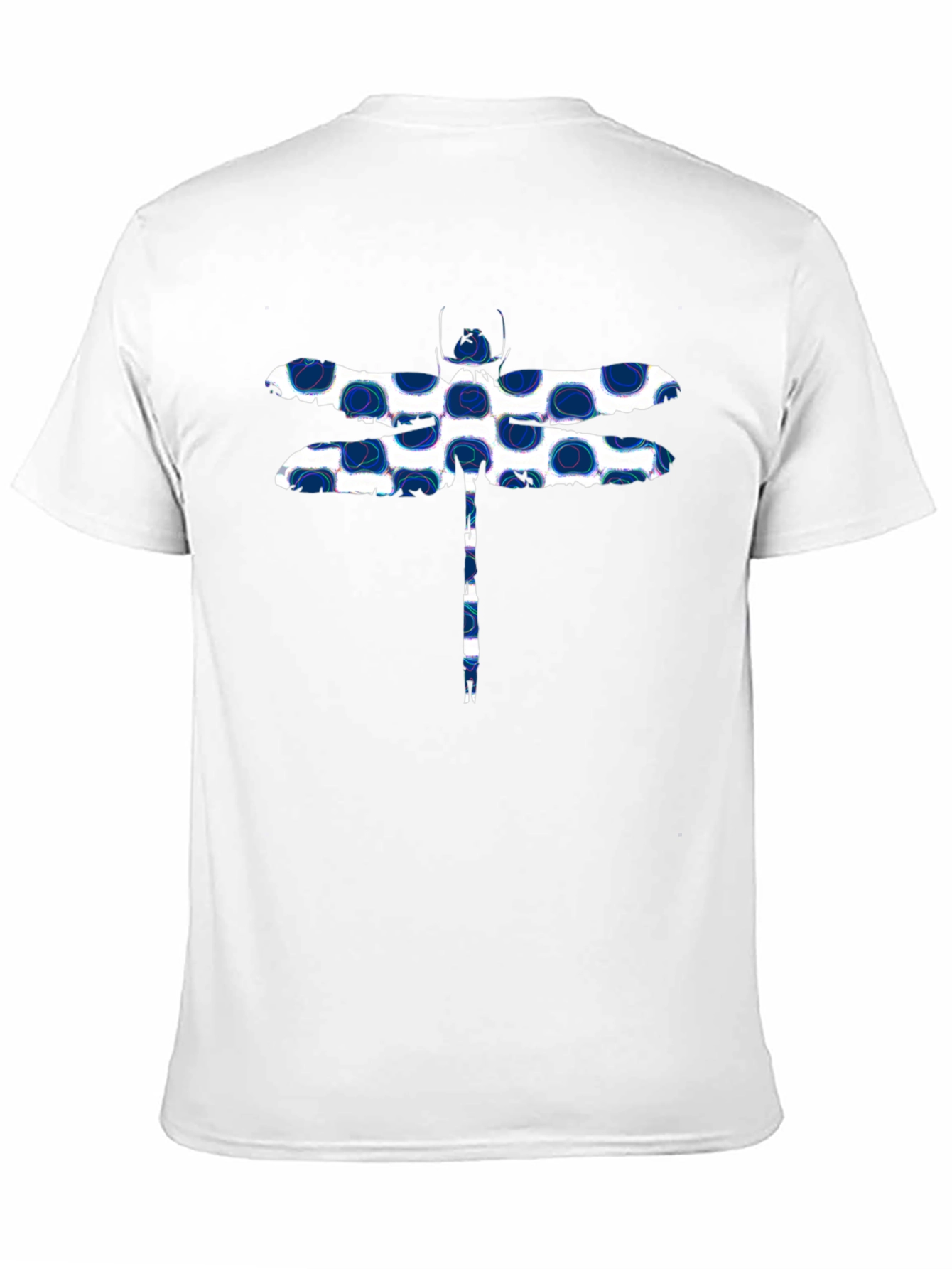 Dragonfly Print T-Shirt - Stylish Black Tee