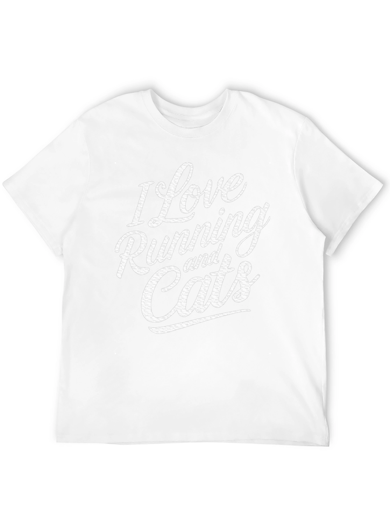 I Love Running and Cats Graphic T-Shirt