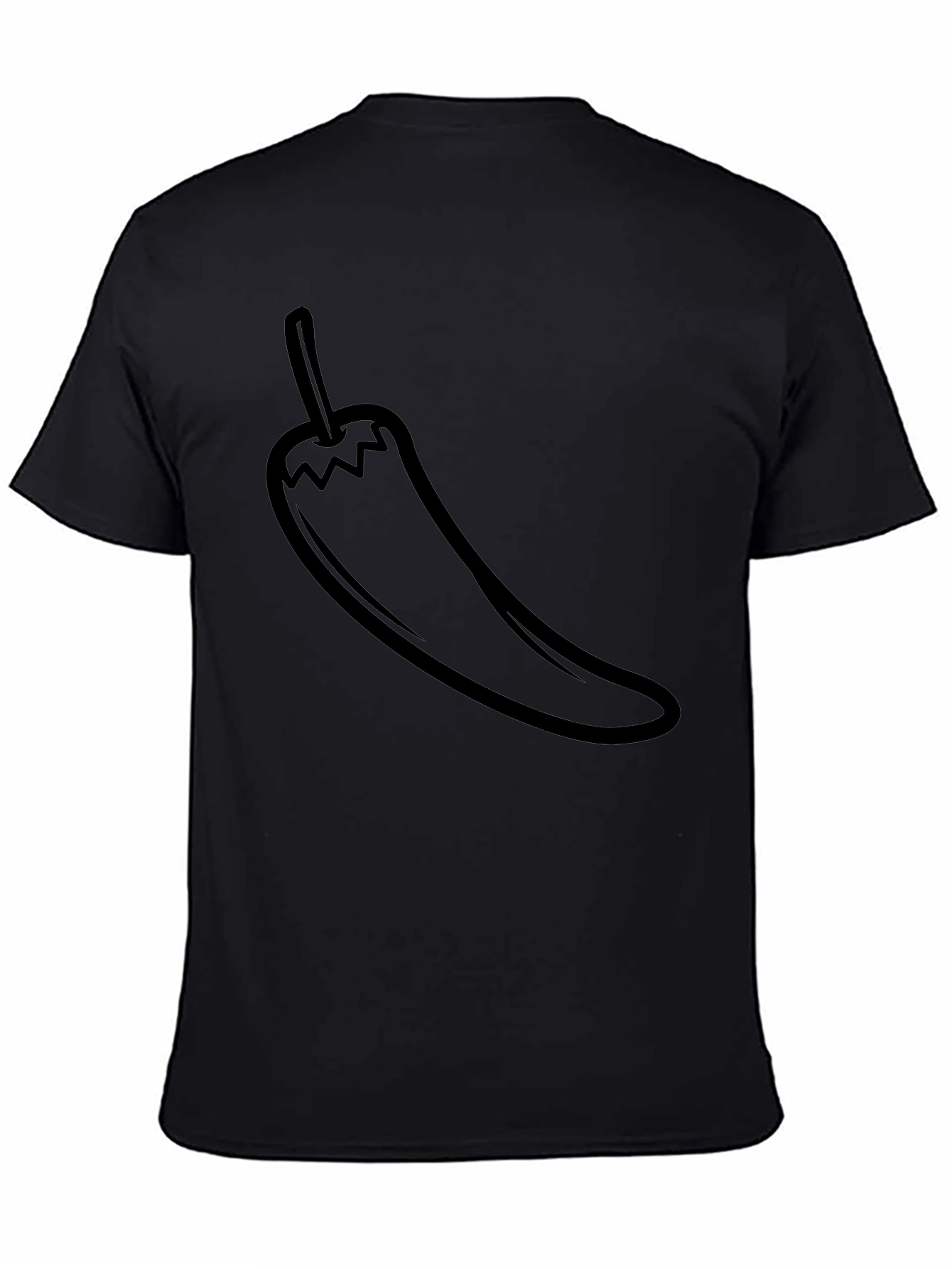 Chili Pepper Graphic Tee - Mens Black T-Shirt