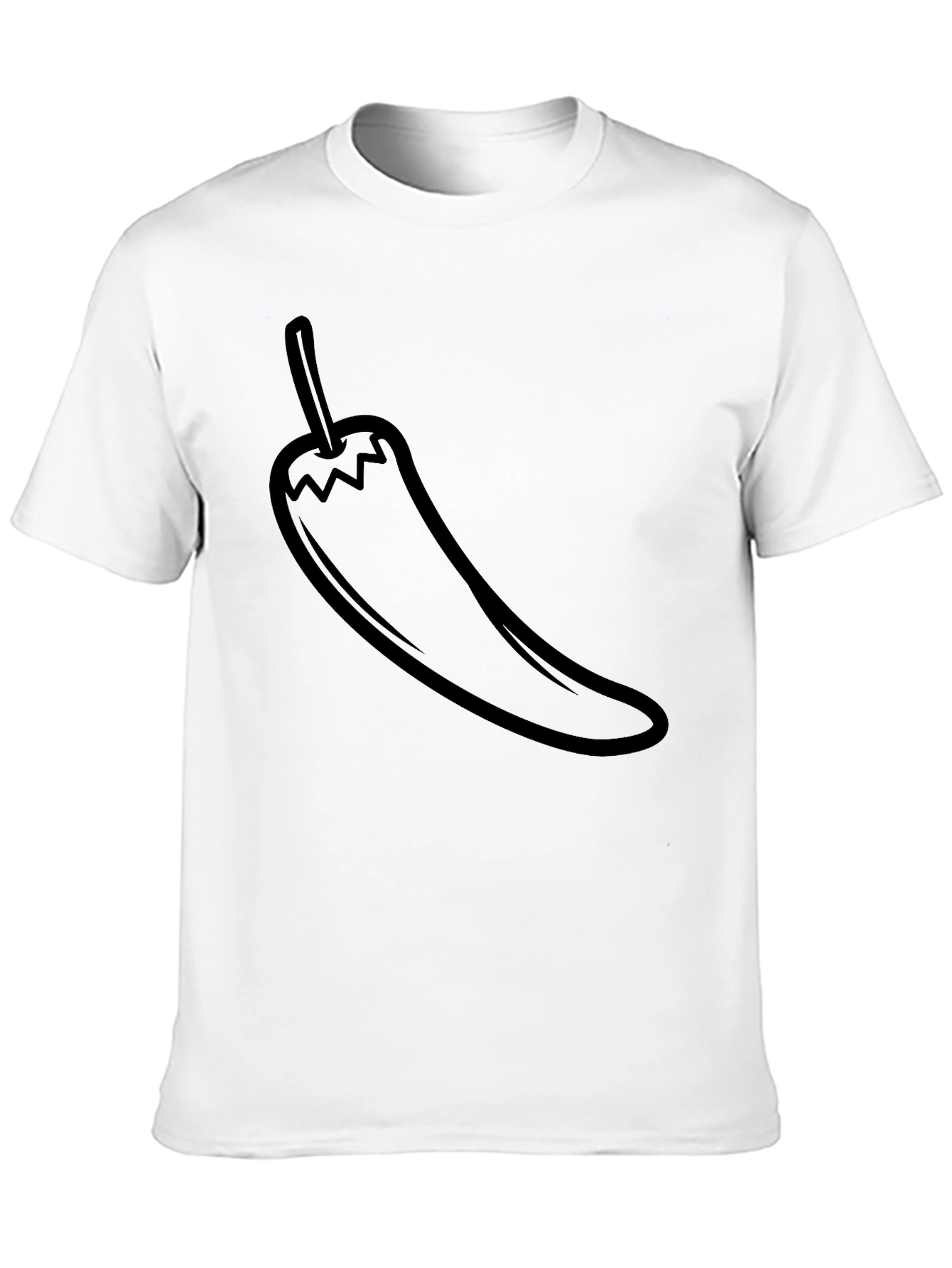 Chili Pepper Graphic Tee - Mens Black T-Shirt