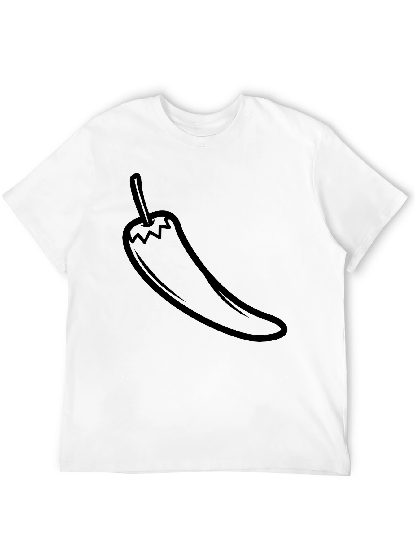 Chili Pepper Graphic Tee - Mens Black T-Shirt