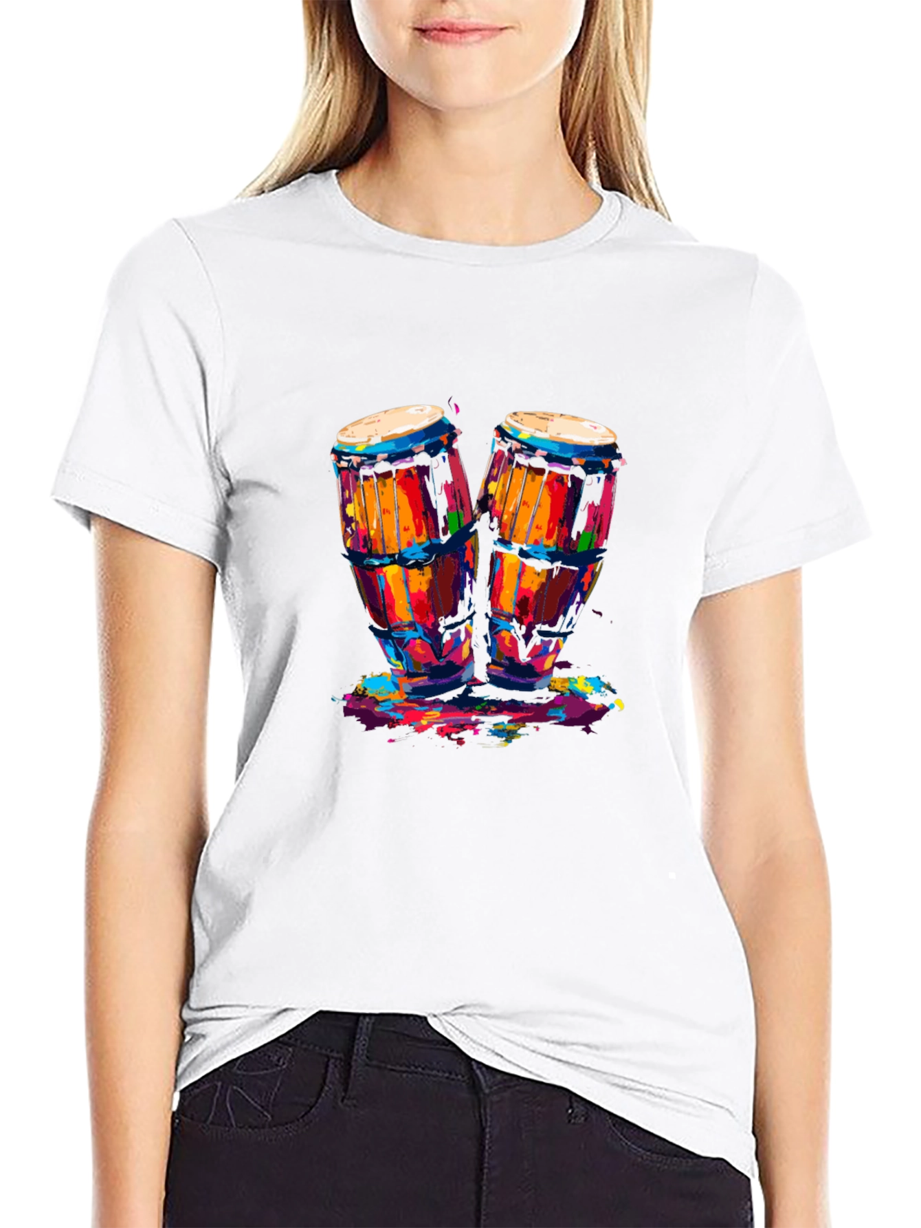 Colorful Drum Graphic Tee