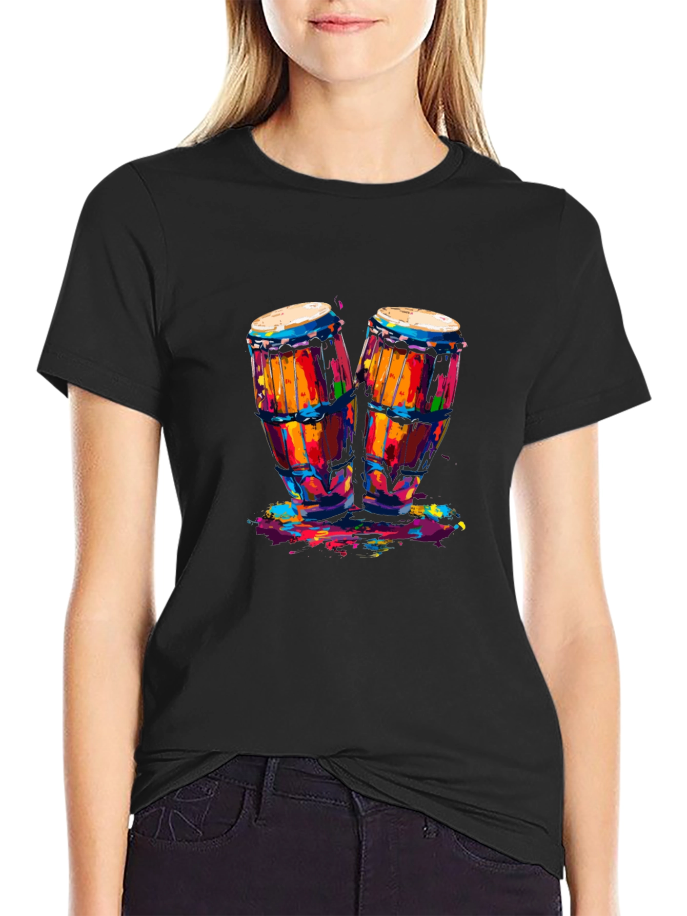 Colorful Drum Graphic Tee