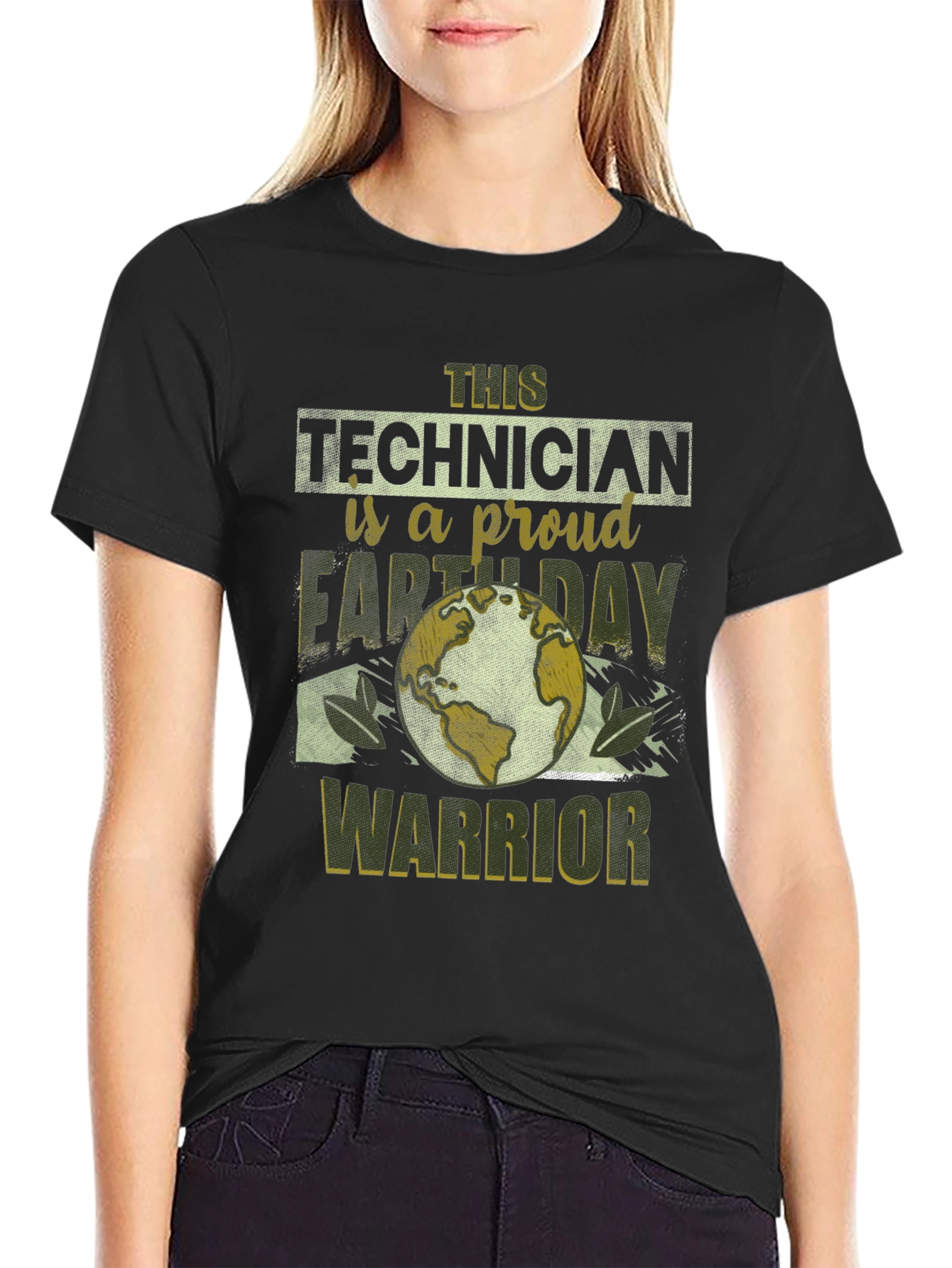 Technician Earth Day Warrior Graphic Tee