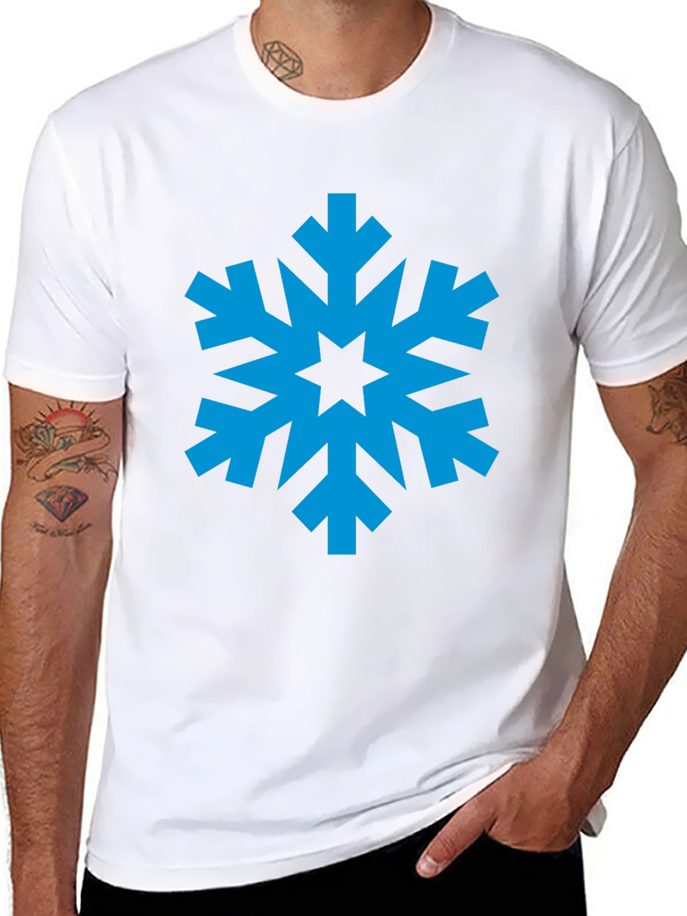 Snowflake Graphic Tee - Cool Winter Shirt