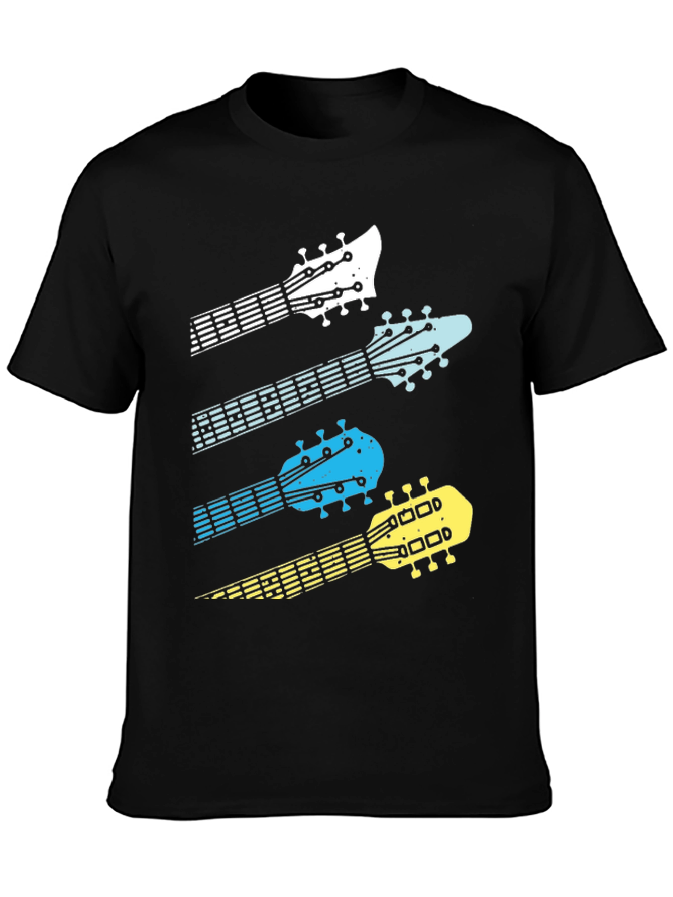 Guitar Headstock Graphic Tee - Music Lover T-Shirt