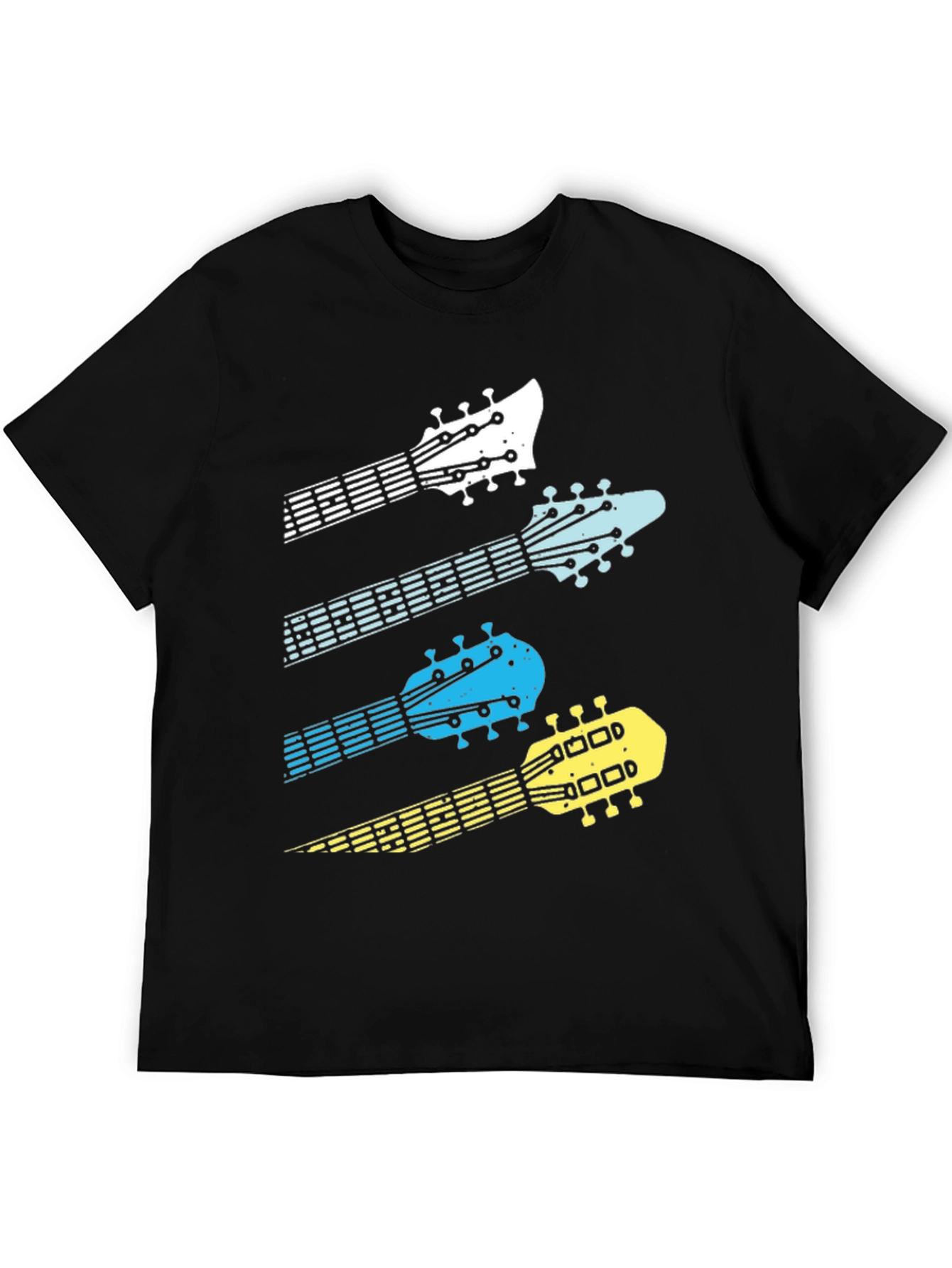 Guitar Headstock Graphic Tee - Music Lover T-Shirt