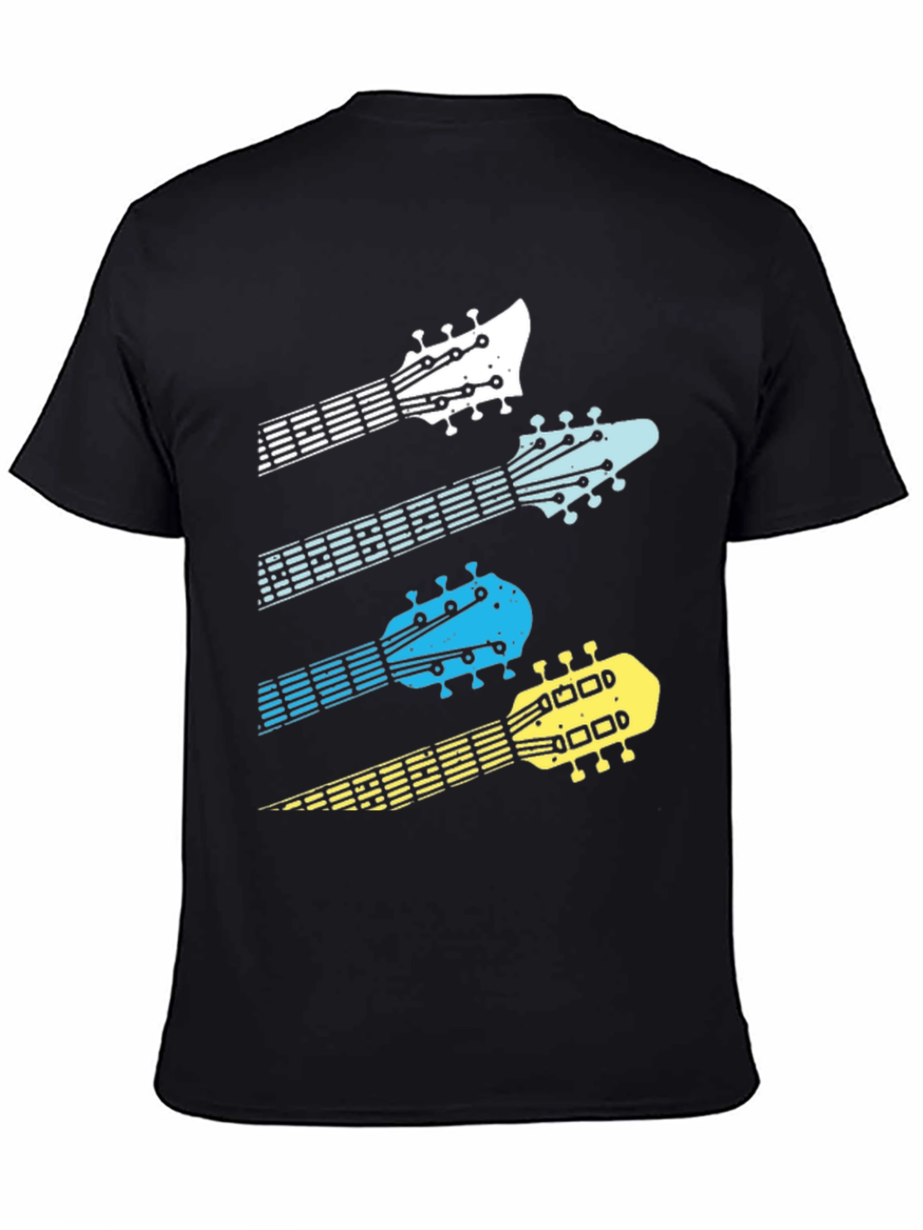 Guitar Headstock Graphic Tee - Music Lover T-Shirt