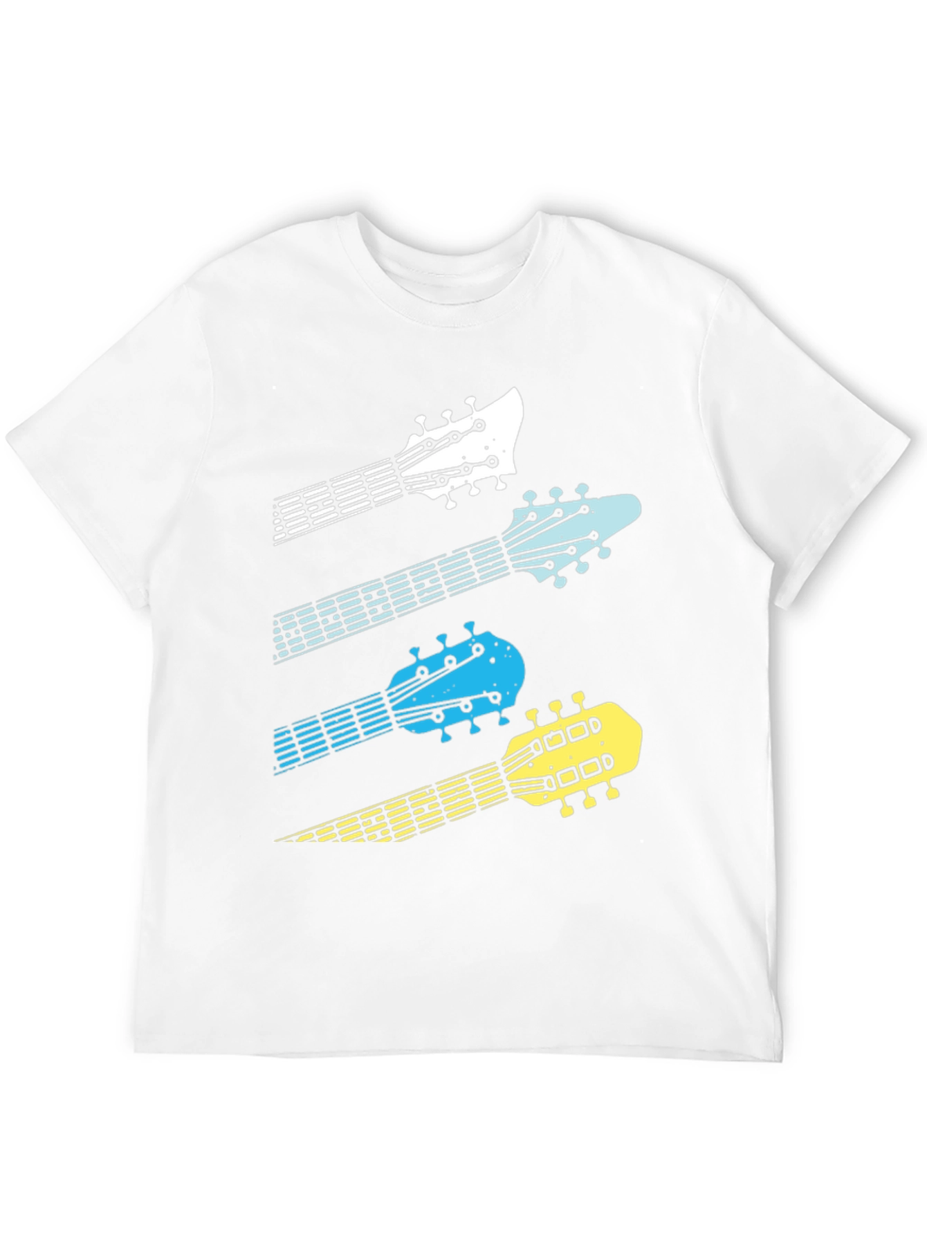 Guitar Headstock Graphic Tee - Music Lover T-Shirt