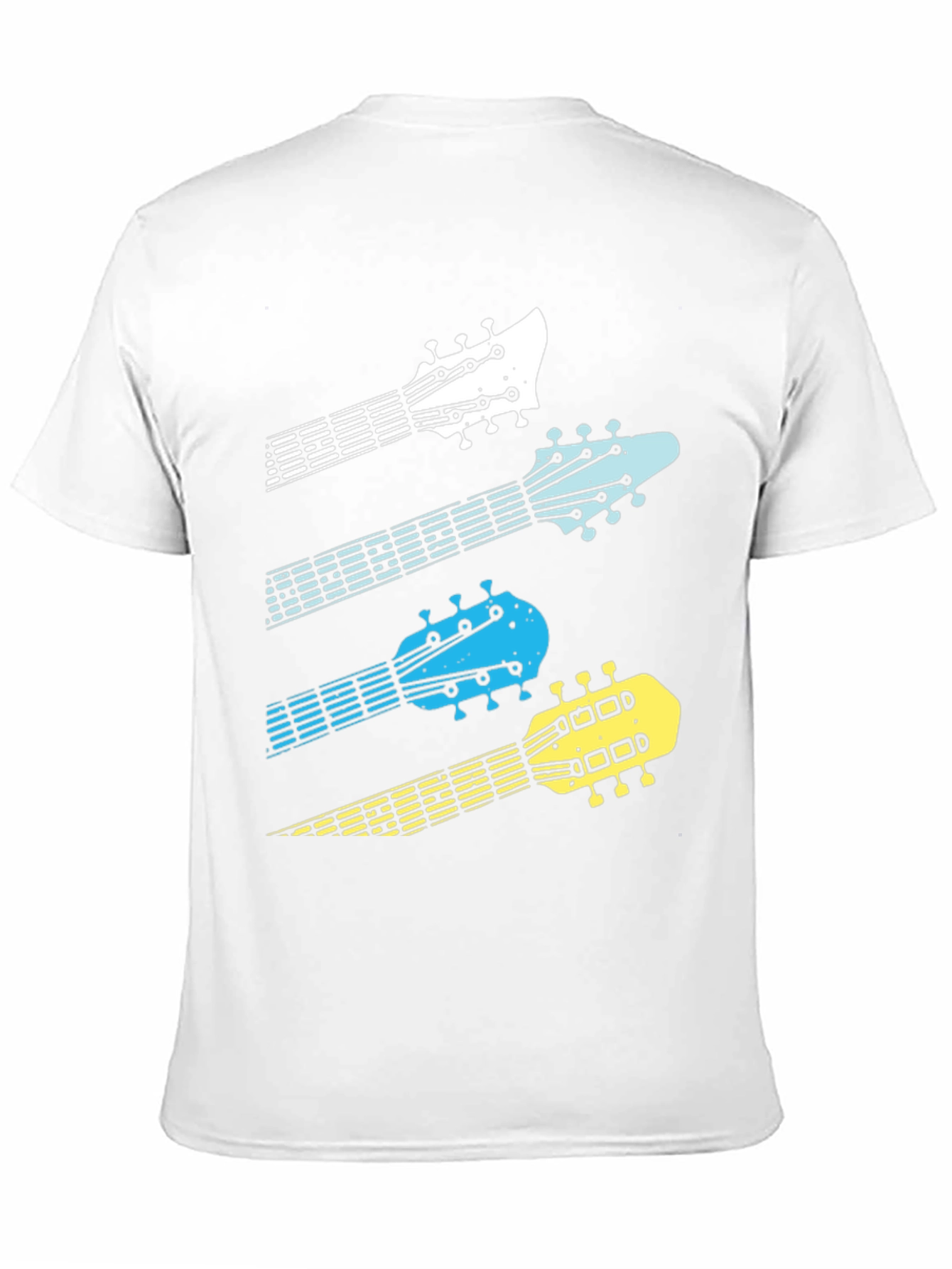 Guitar Headstock Graphic Tee - Music Lover T-Shirt