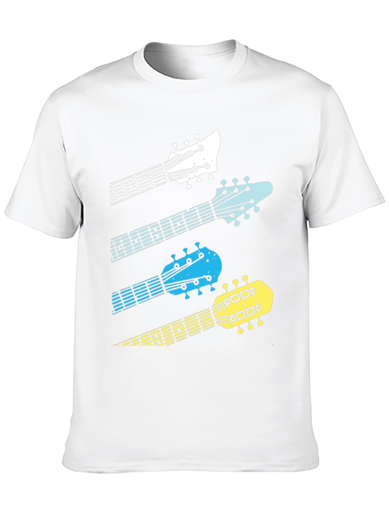 Guitar Headstock Graphic Tee - Music Lover T-Shirt