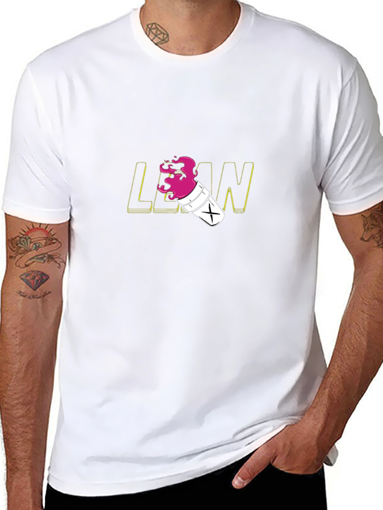 Lean T-Shirt - Black Graphic Tee