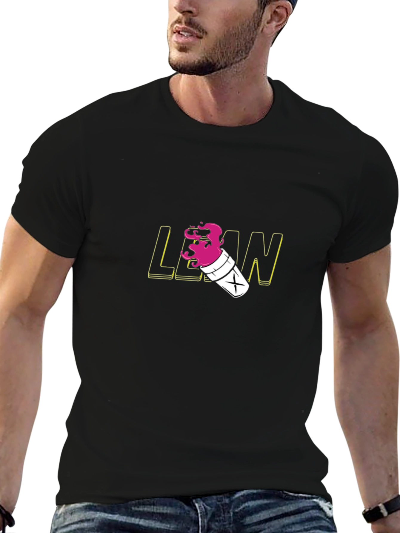 Lean T-Shirt - Black Graphic Tee