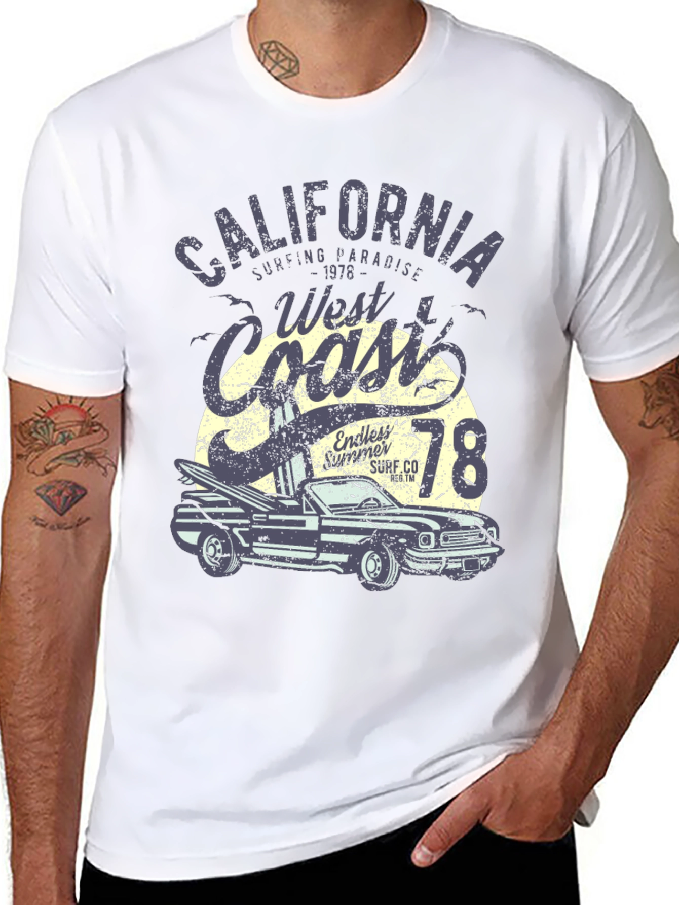 California West Coast Surf T-Shirt