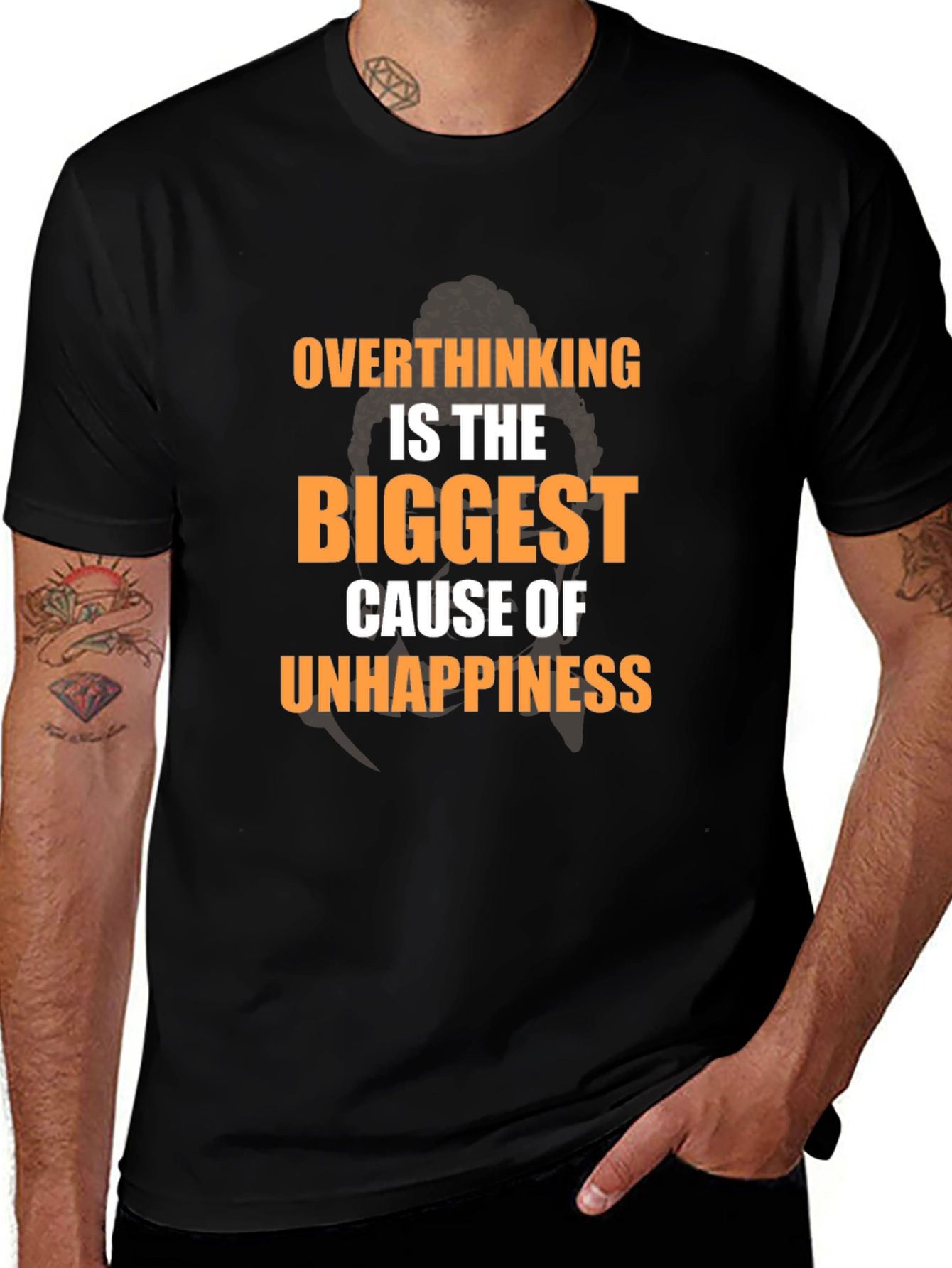 Overthinking T-Shirt: The Biggest Cause of Unhappiness Tee
