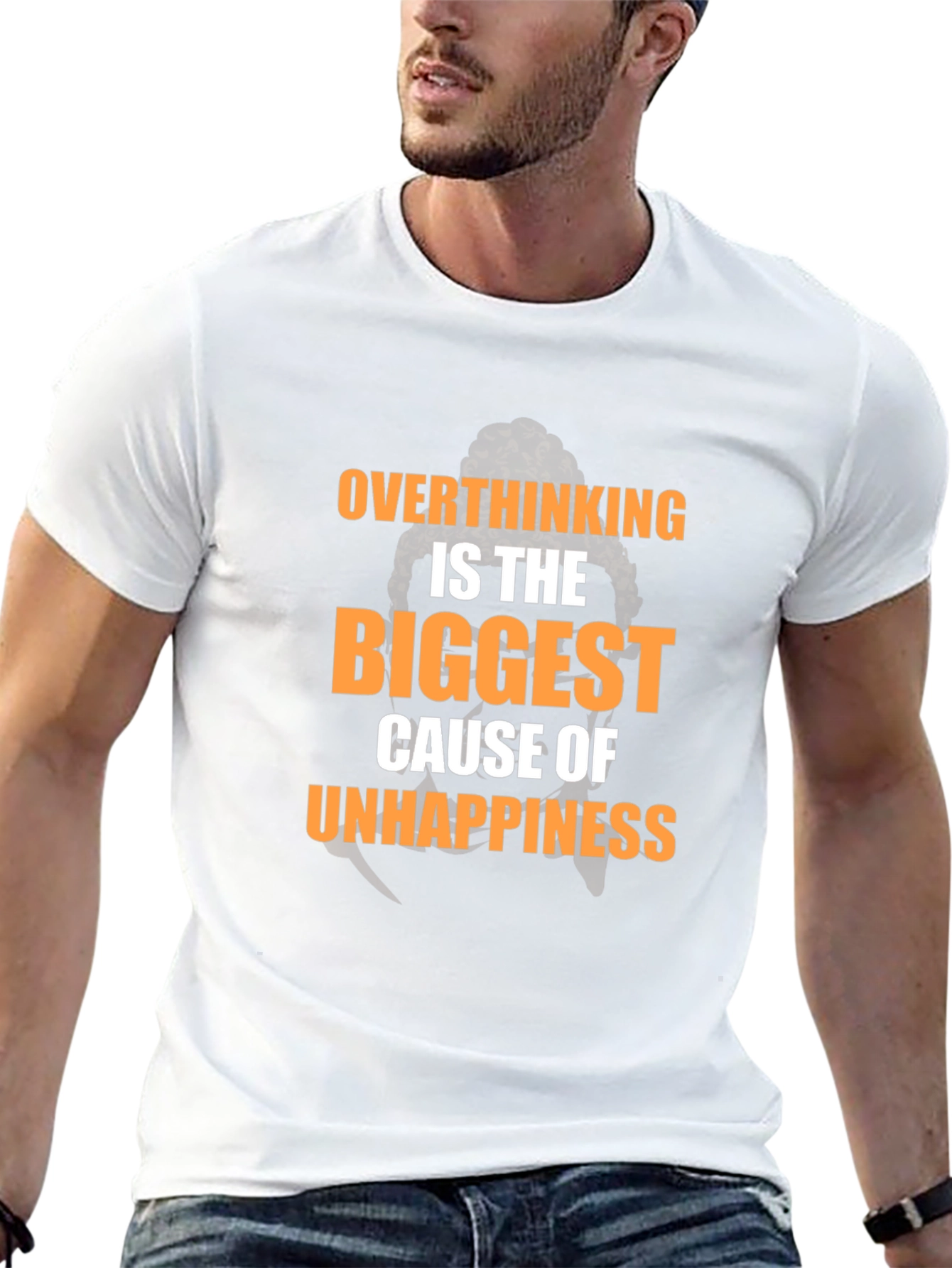 Overthinking T-Shirt: The Biggest Cause of Unhappiness Tee