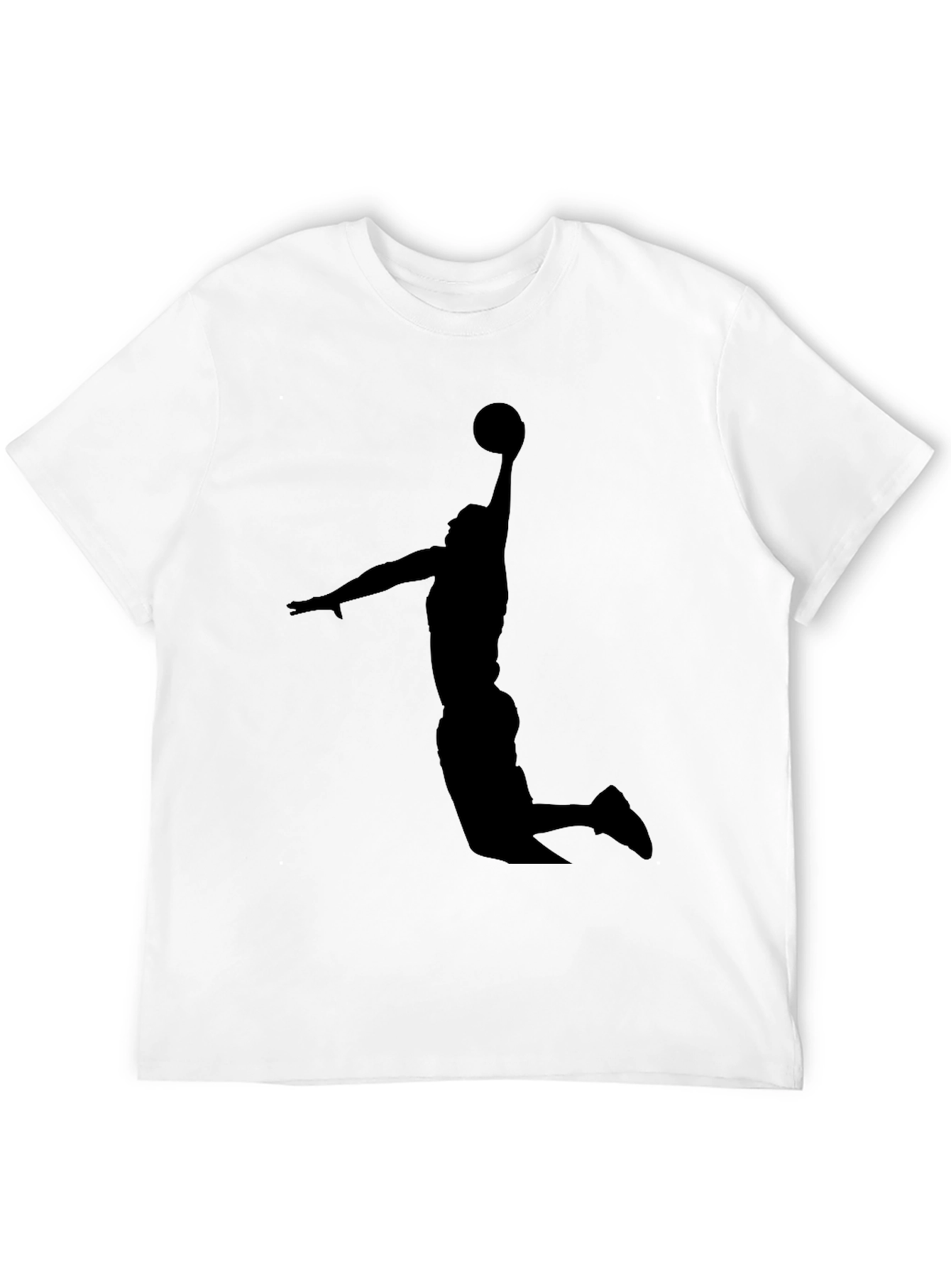 Black Basketball Silhouette T-Shirt