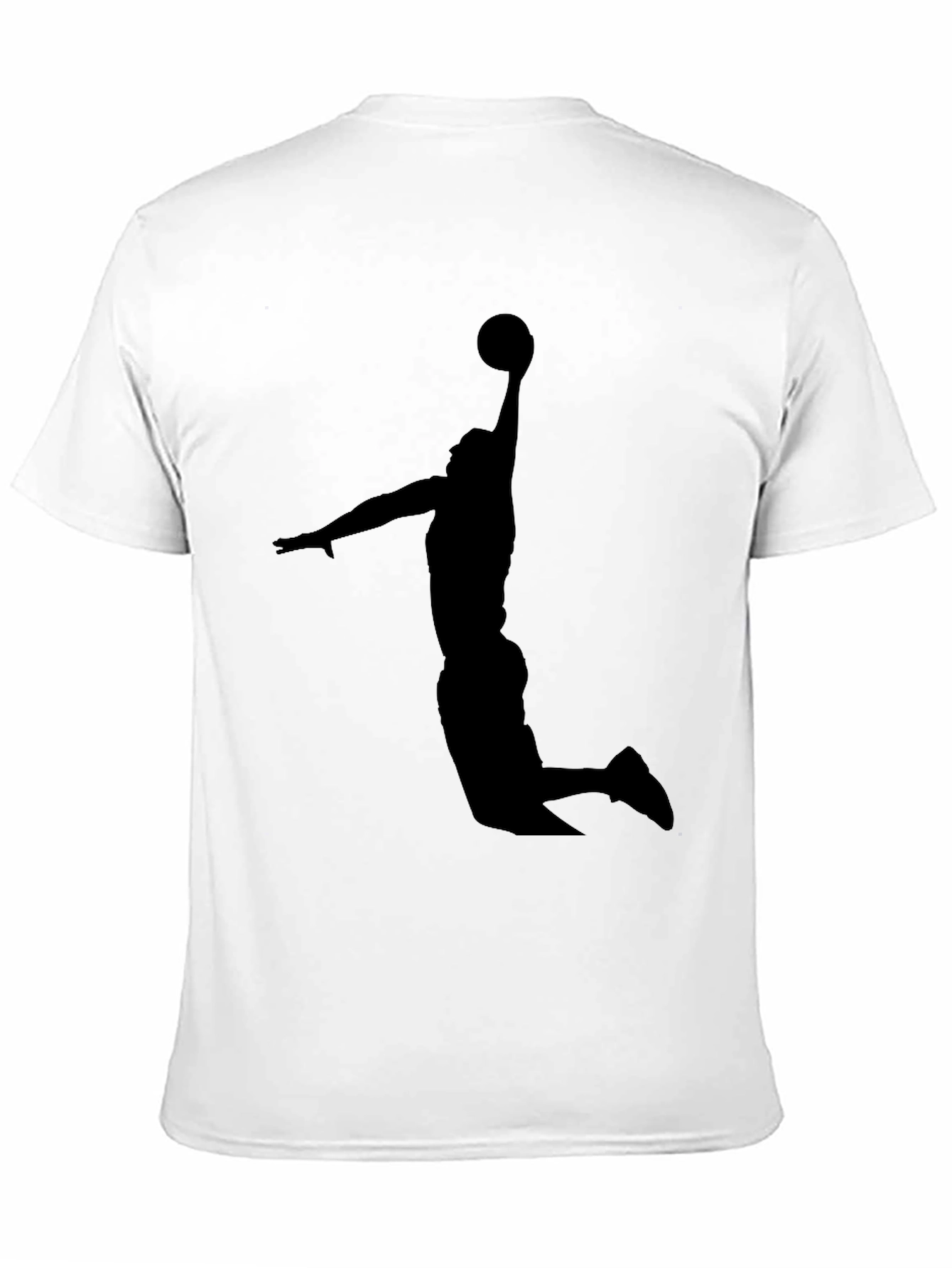Black Basketball Silhouette T-Shirt