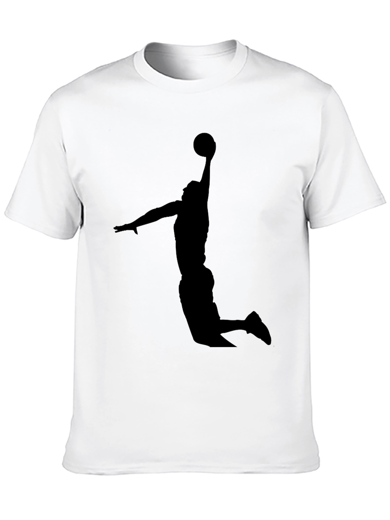 Black Basketball Silhouette T-Shirt