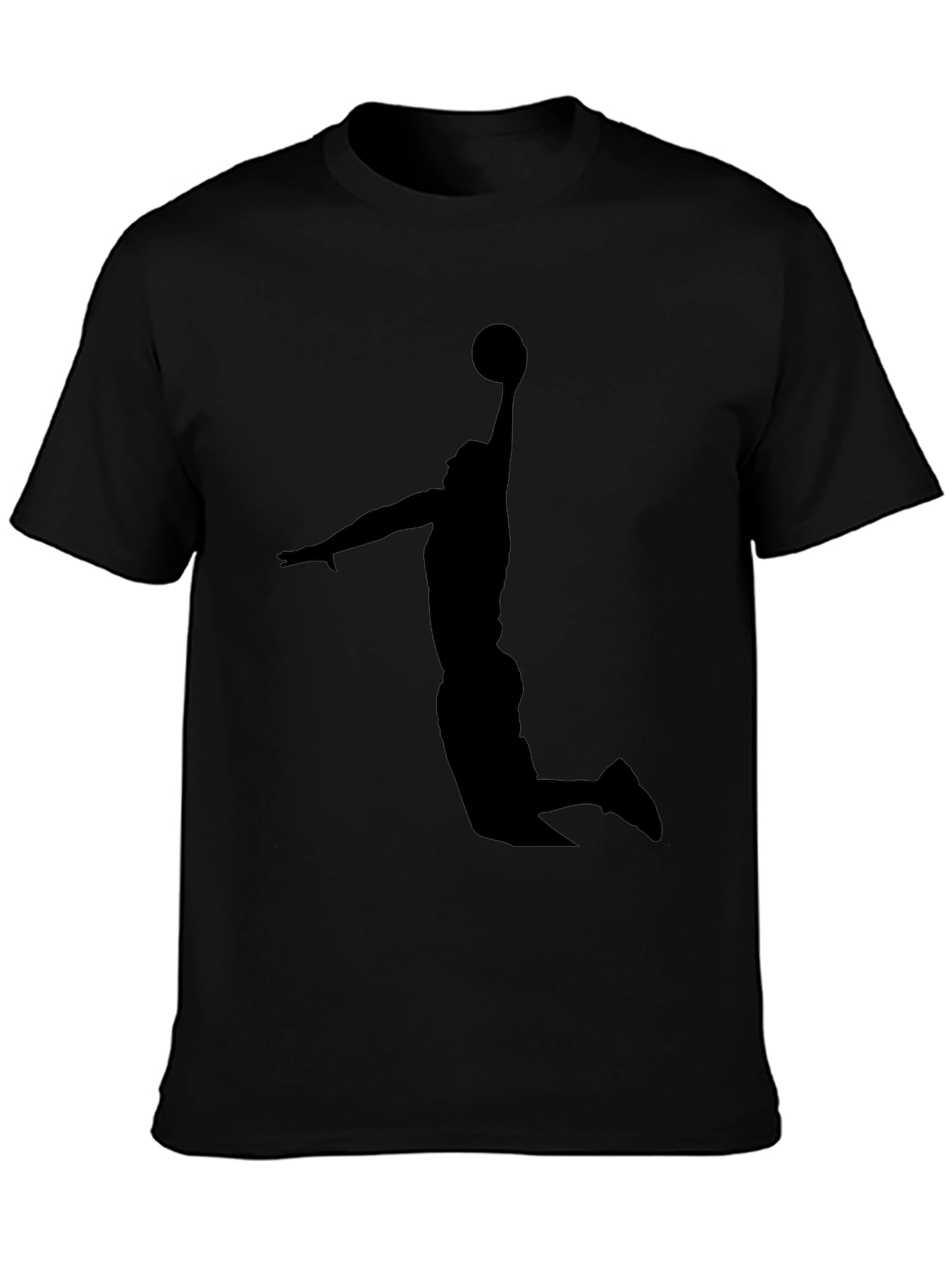 Black Basketball Silhouette T-Shirt