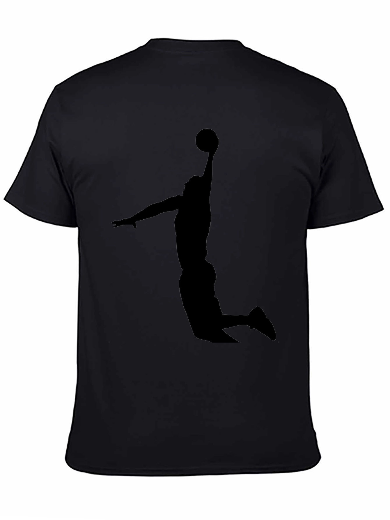 Black Basketball Silhouette T-Shirt