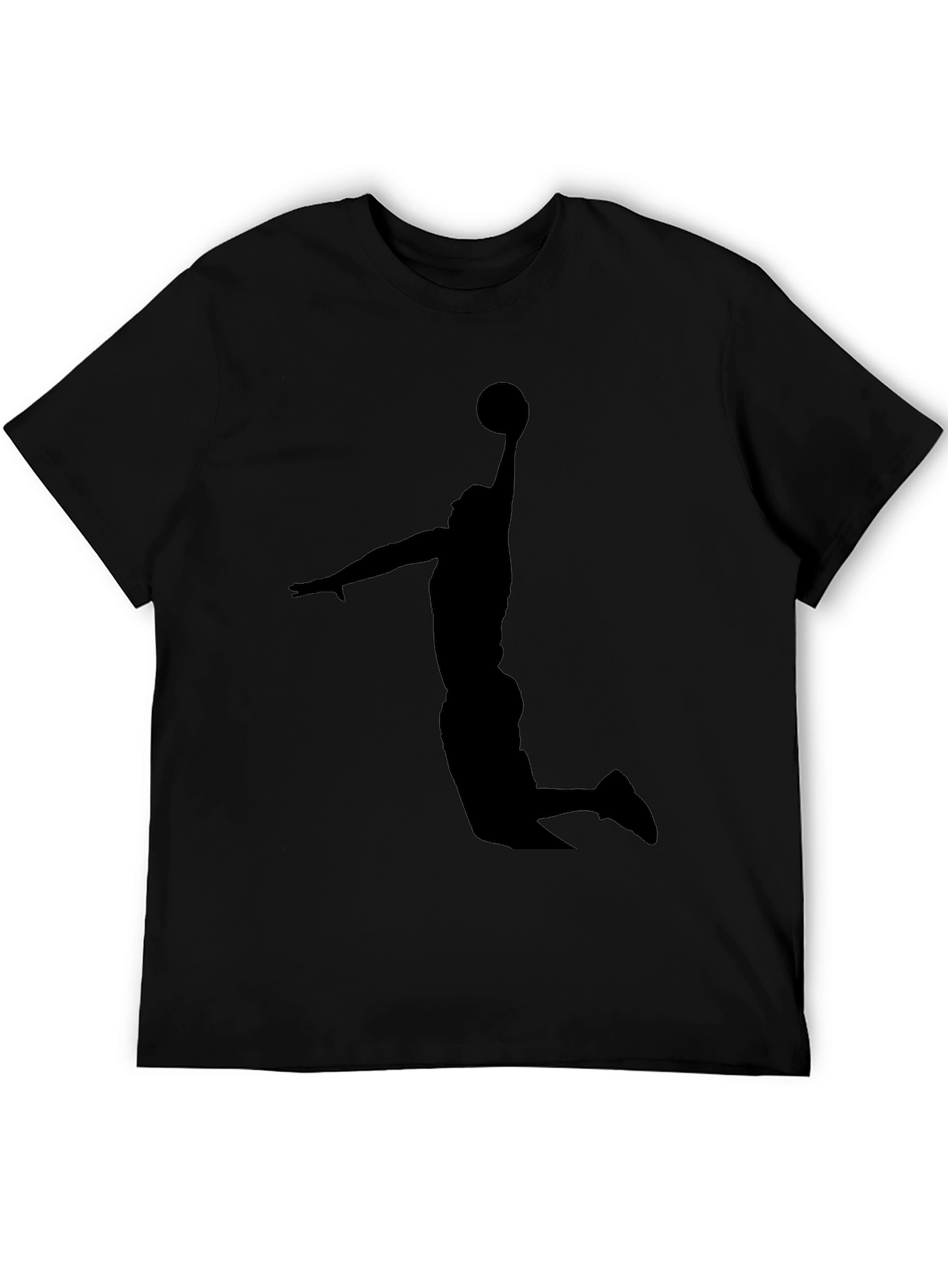 Black Basketball Silhouette T-Shirt