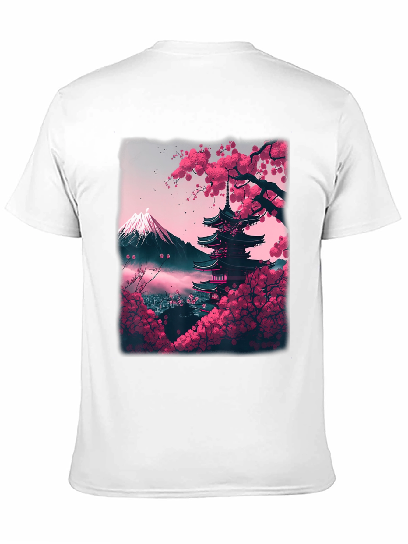 Cherry Blossom Pagoda Graphic Tee