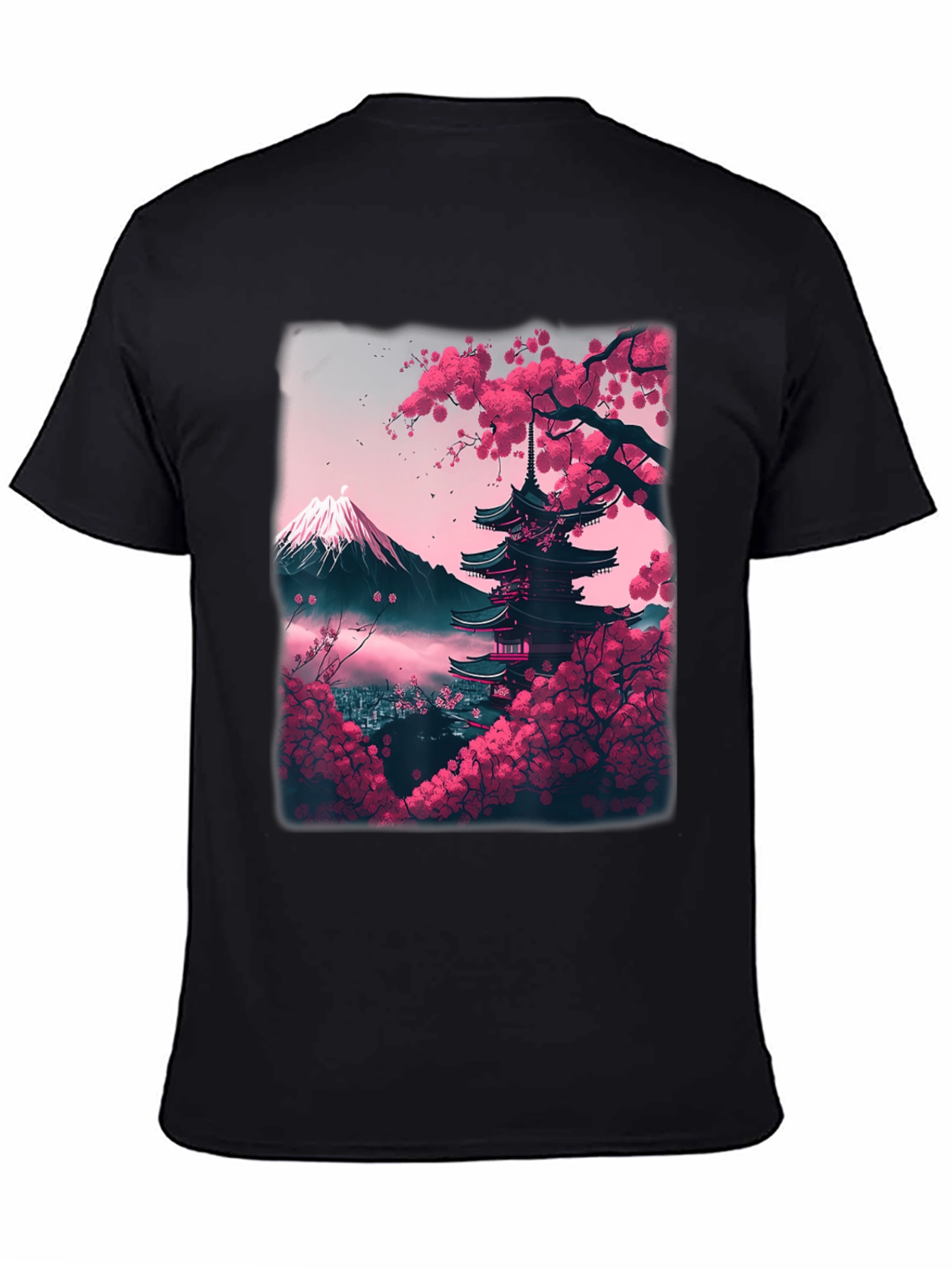 Cherry Blossom Pagoda Graphic Tee