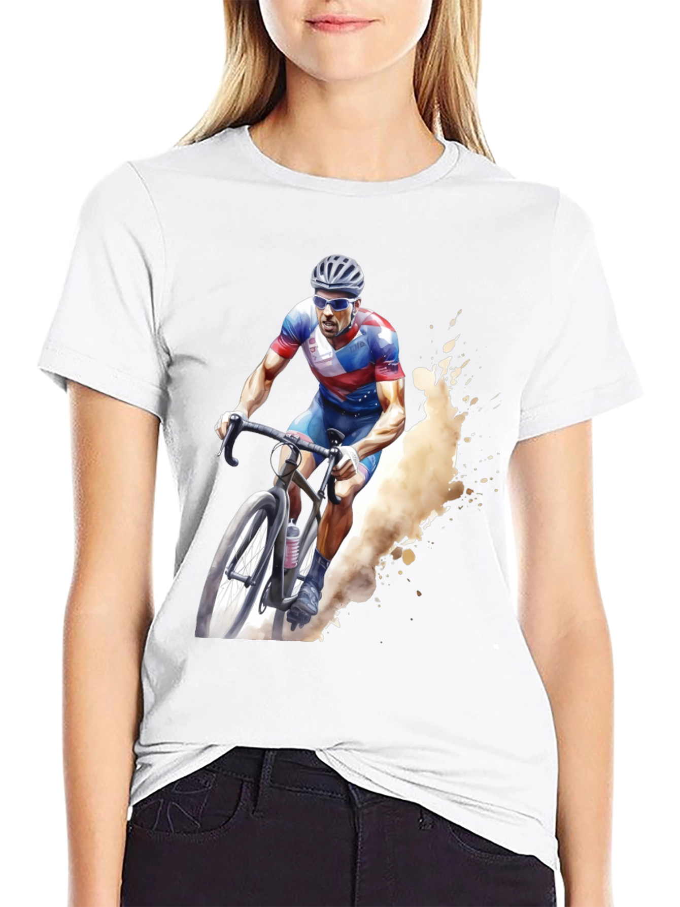 Cycling Patriot Graphic Tee - Black