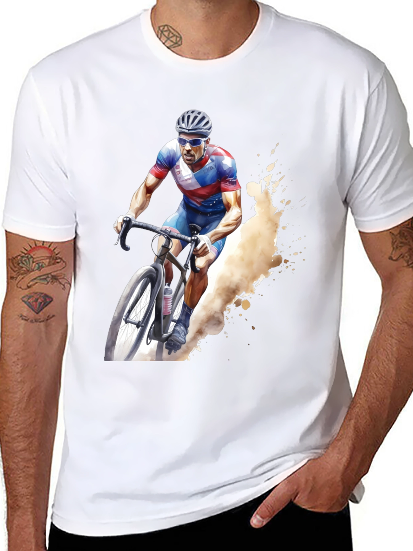 Cycling Patriot Graphic Tee - Black