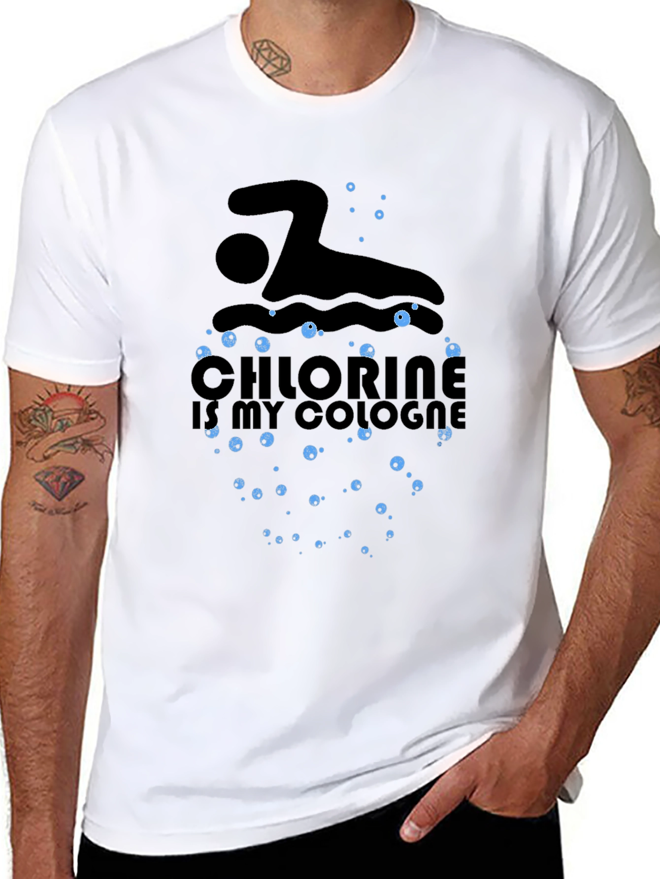 Chlorine is My Cologne Swimmer T-Shirt