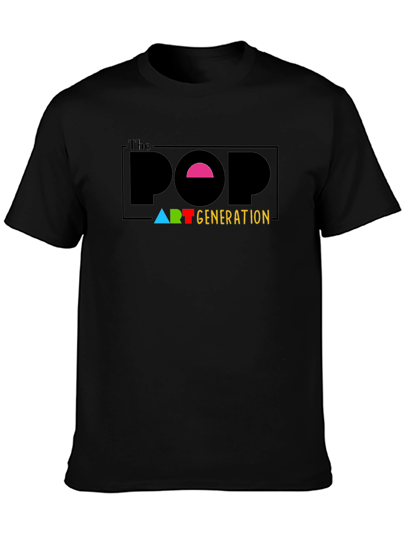 The Pop Art Generation Black T-Shirt