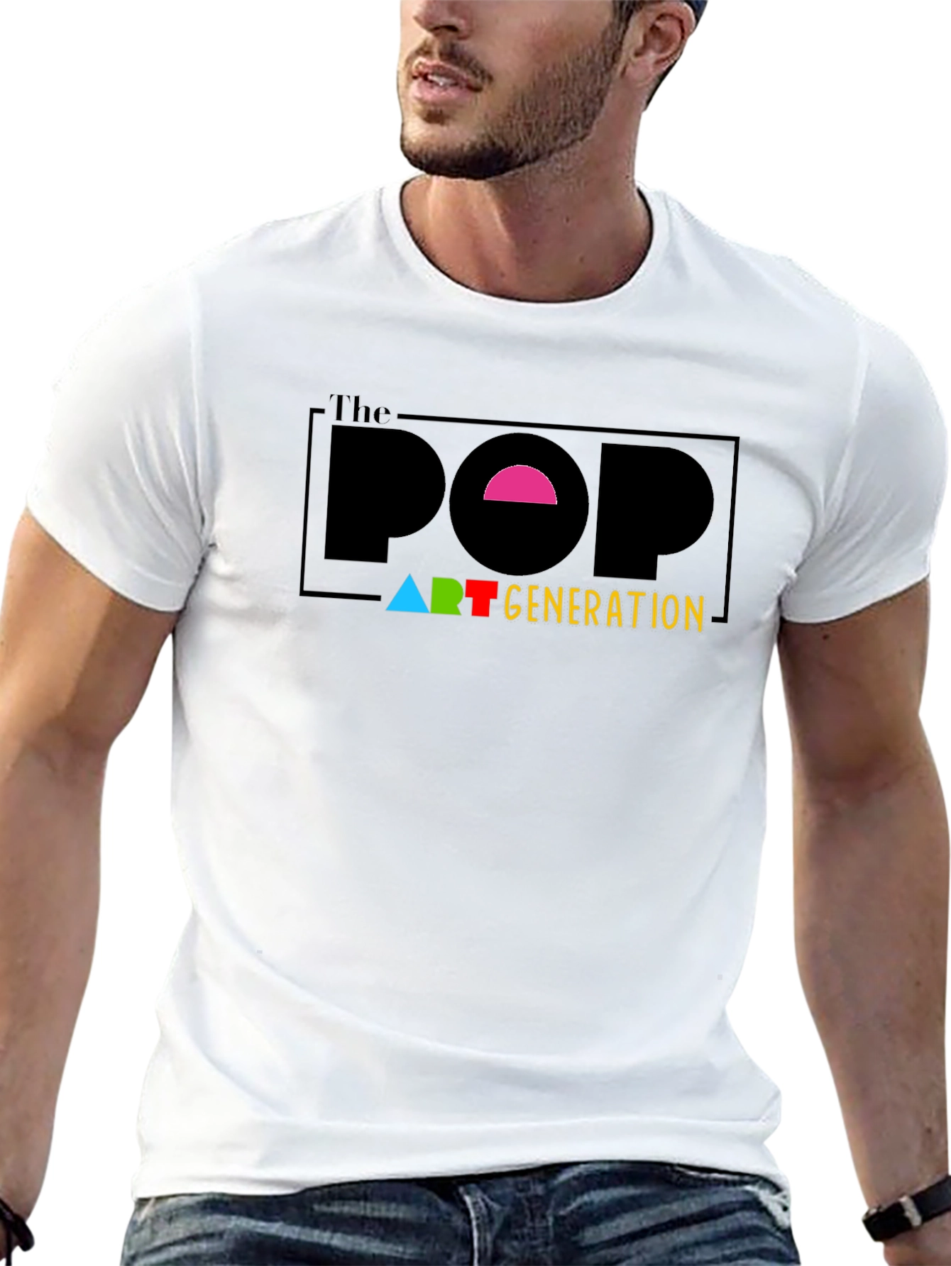 The Pop Art Generation Black T-Shirt
