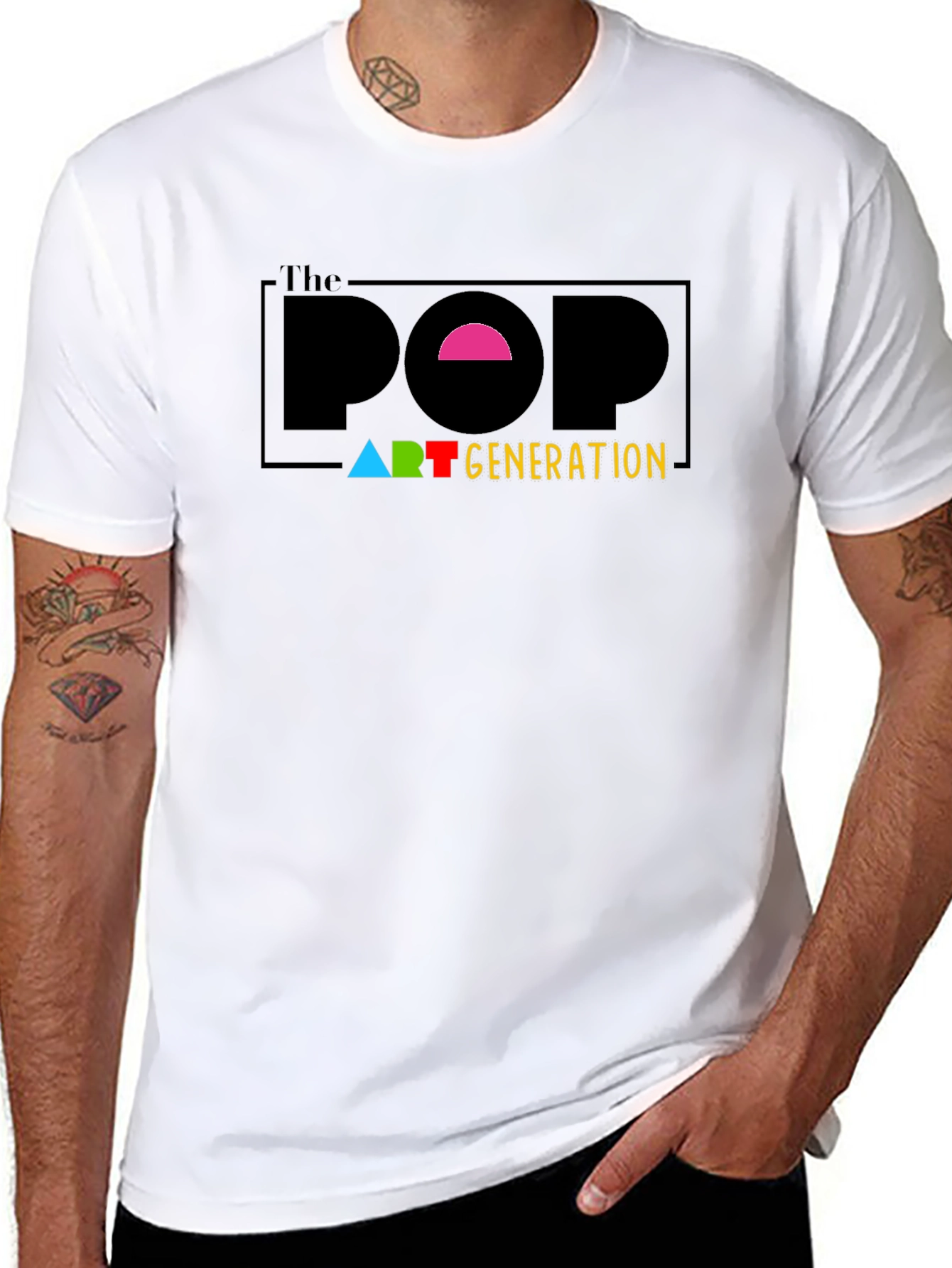 The Pop Art Generation Black T-Shirt