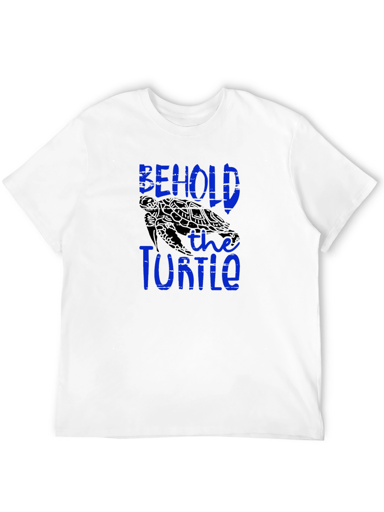 Behold the Turtle Graphic Print Black T-Shirt