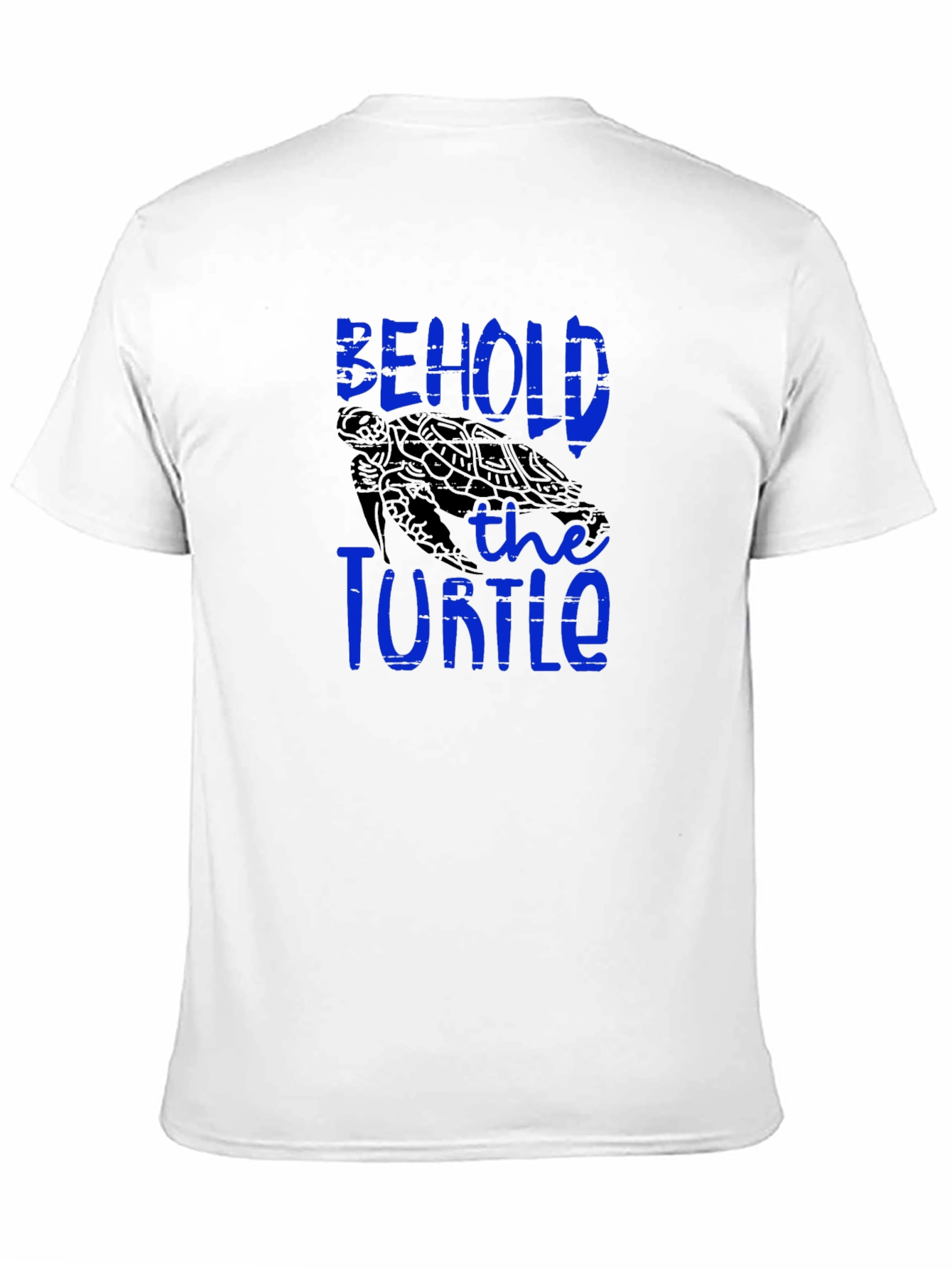 Behold the Turtle Graphic Print Black T-Shirt
