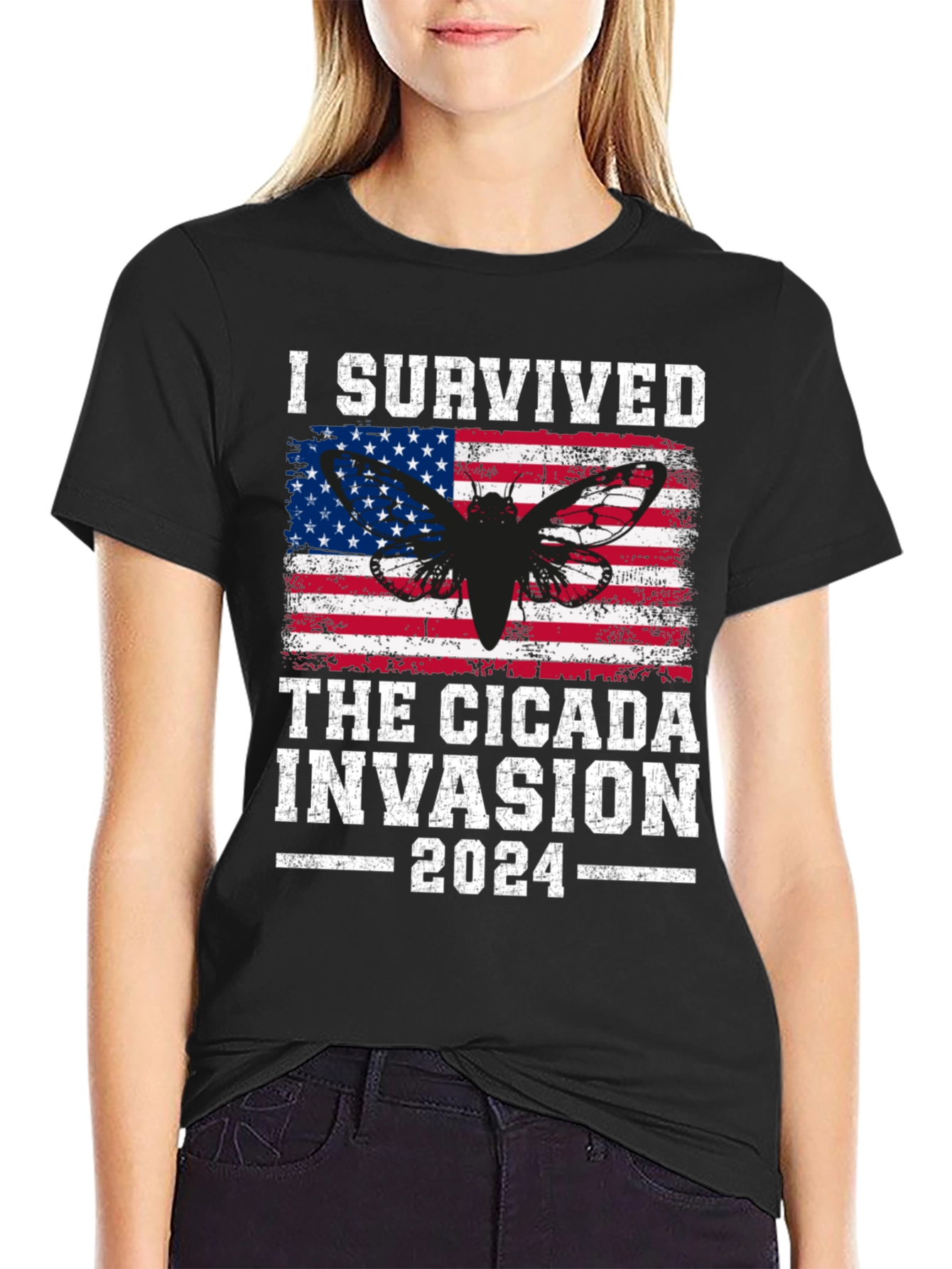 I Survived Cicada Invasion 2024 T-Shirt