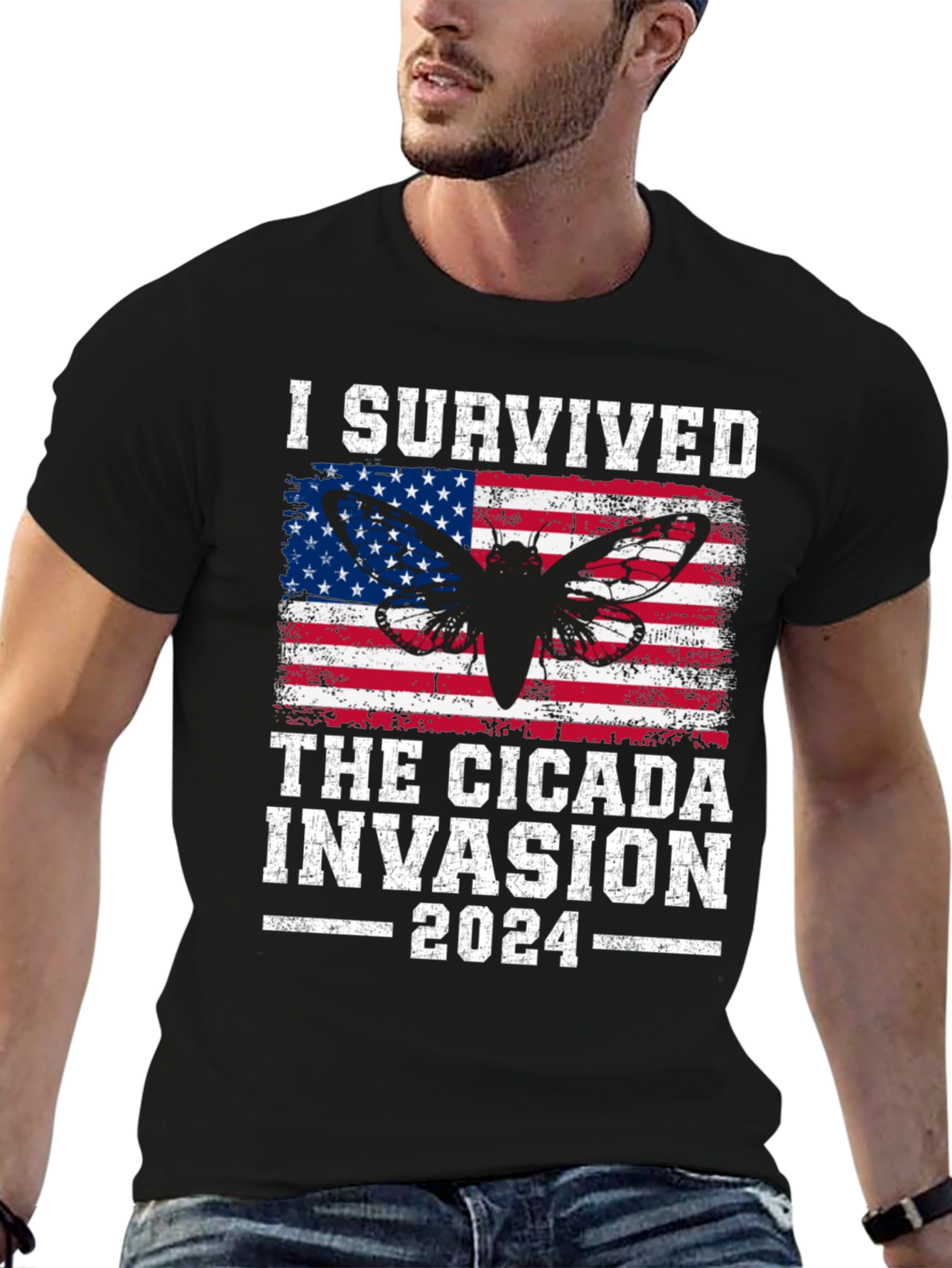 I Survived Cicada Invasion 2024 T-Shirt