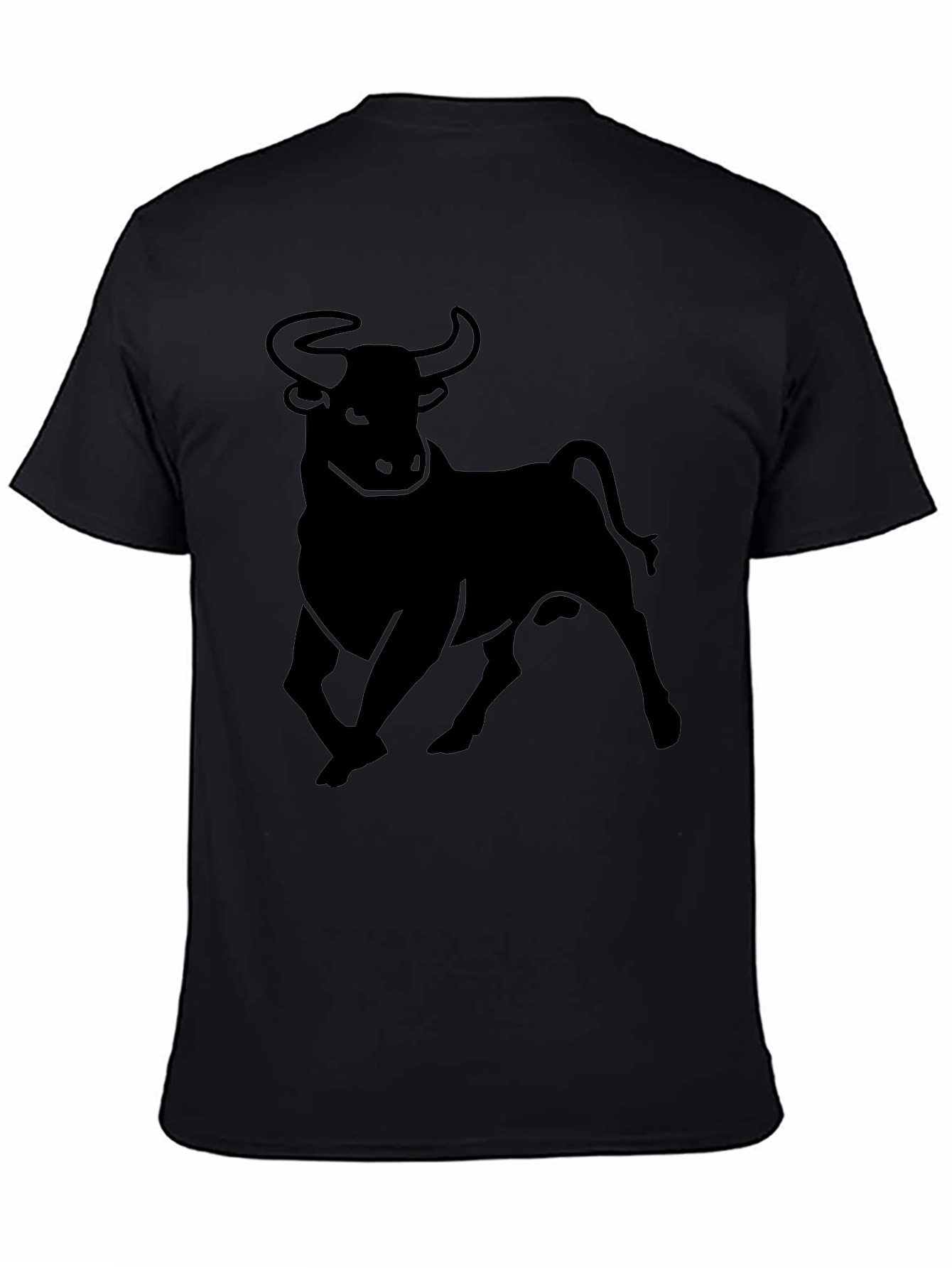 Black Bull Graphic Tee - Mens Casual Shirt