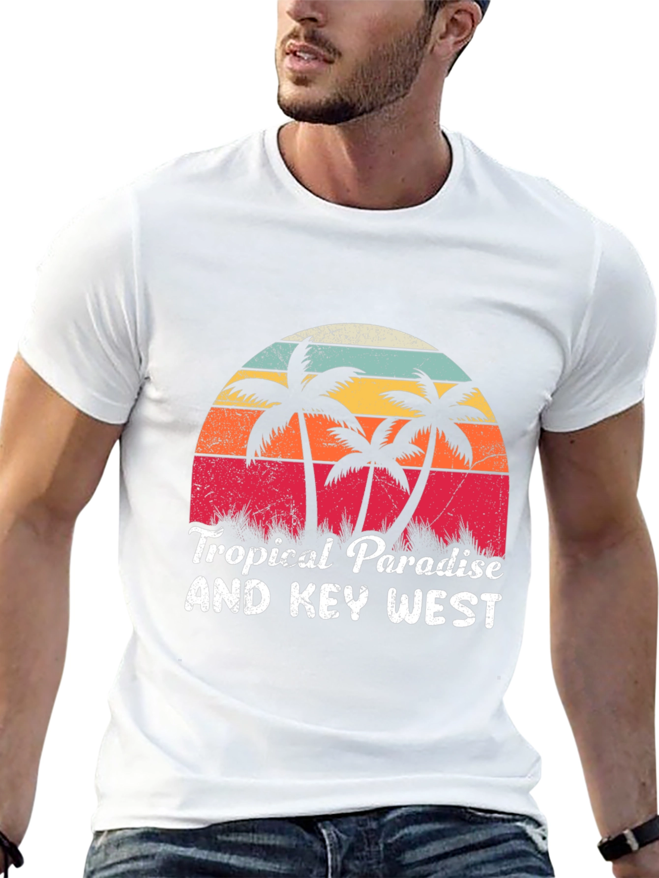 Tropical Paradise Key West Graphic Tee