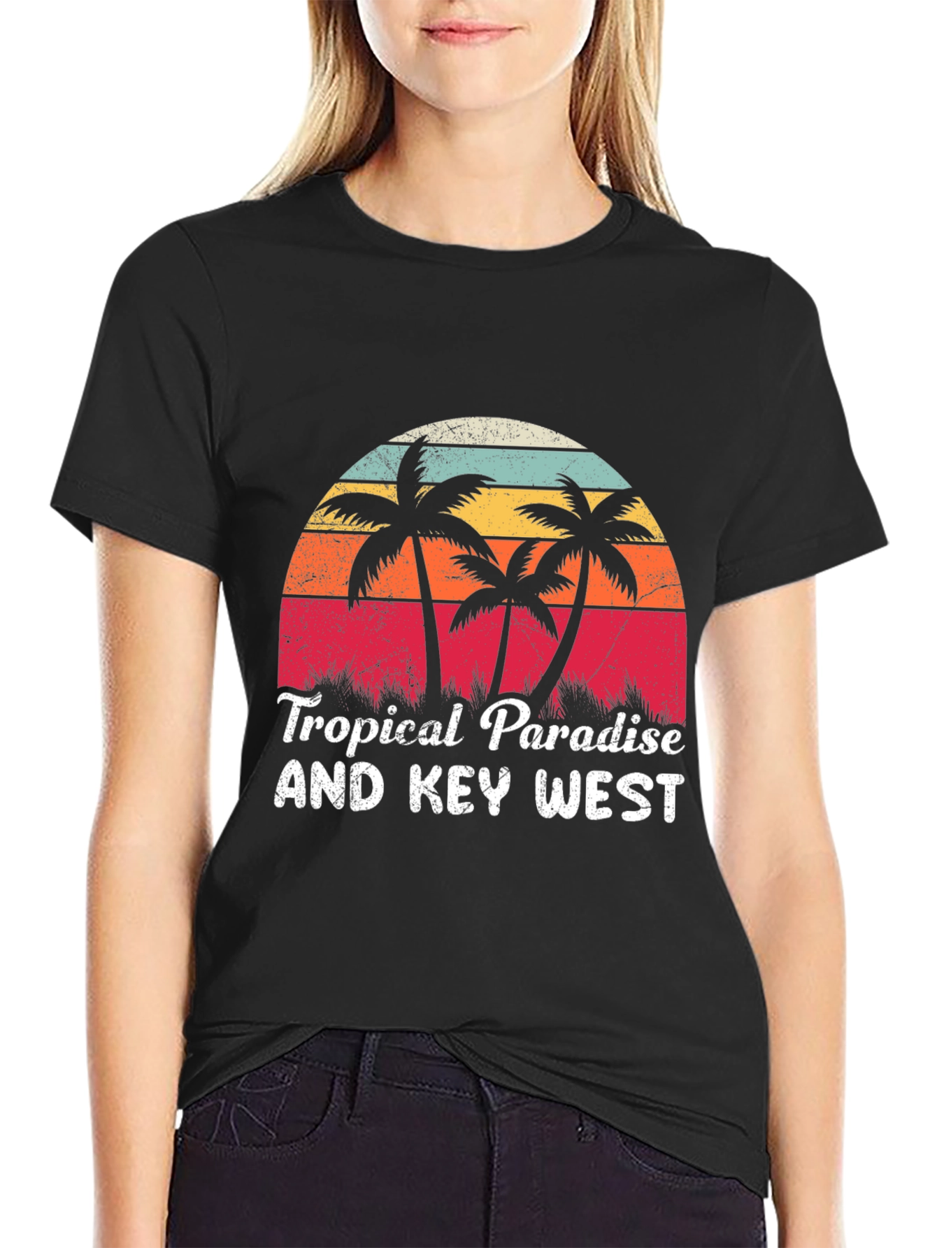 Tropical Paradise Key West Graphic Tee