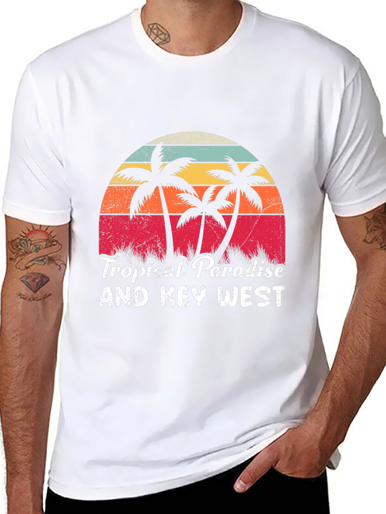 Tropical Paradise Key West Graphic Tee