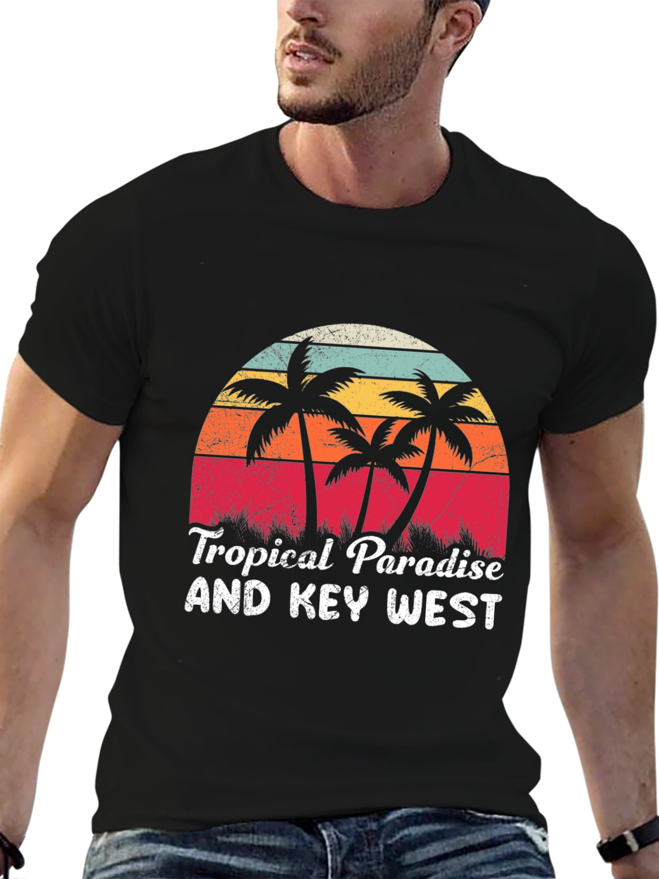 Tropical Paradise Key West Graphic Tee