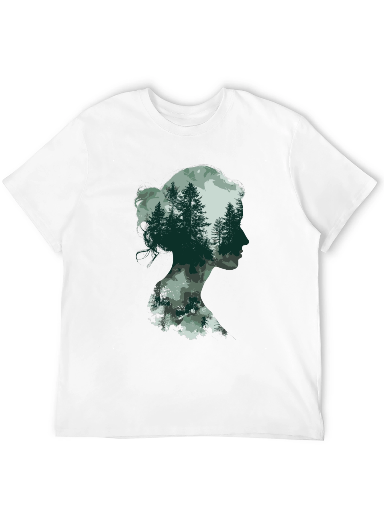 Silhouette Forest T-Shirt - Nature Lover Tee