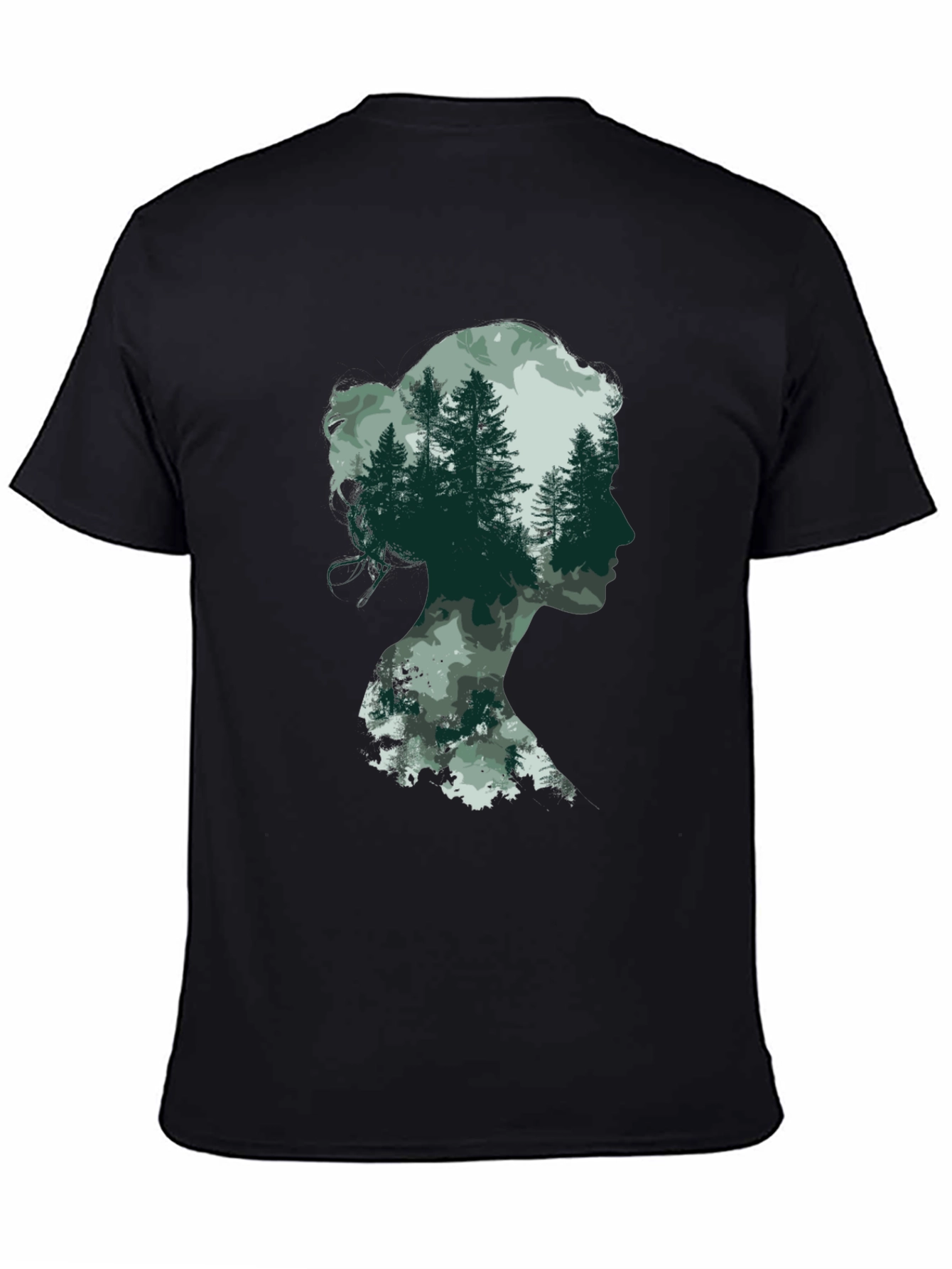Silhouette Forest T-Shirt - Nature Lover Tee