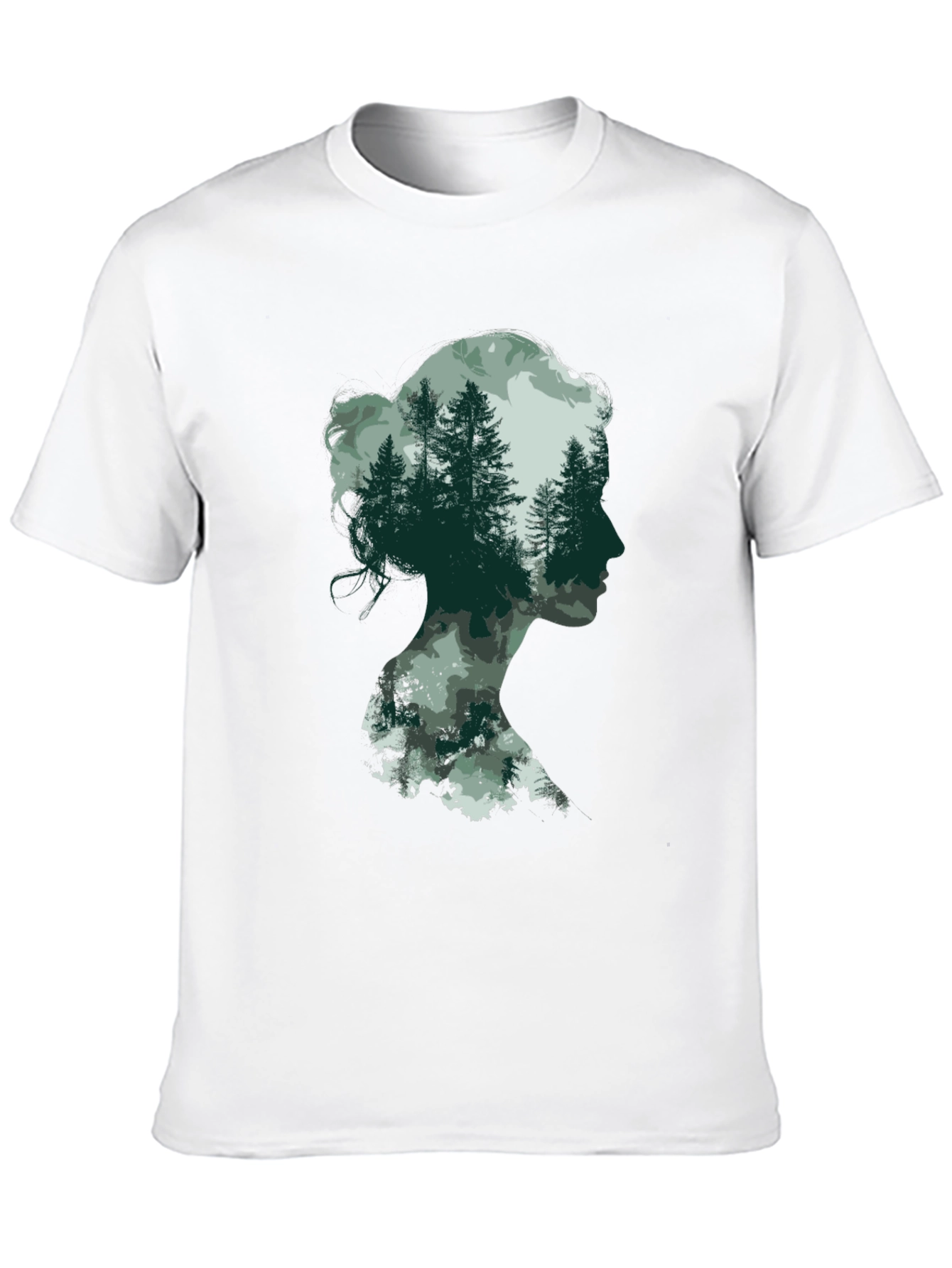 Silhouette Forest T-Shirt - Nature Lover Tee