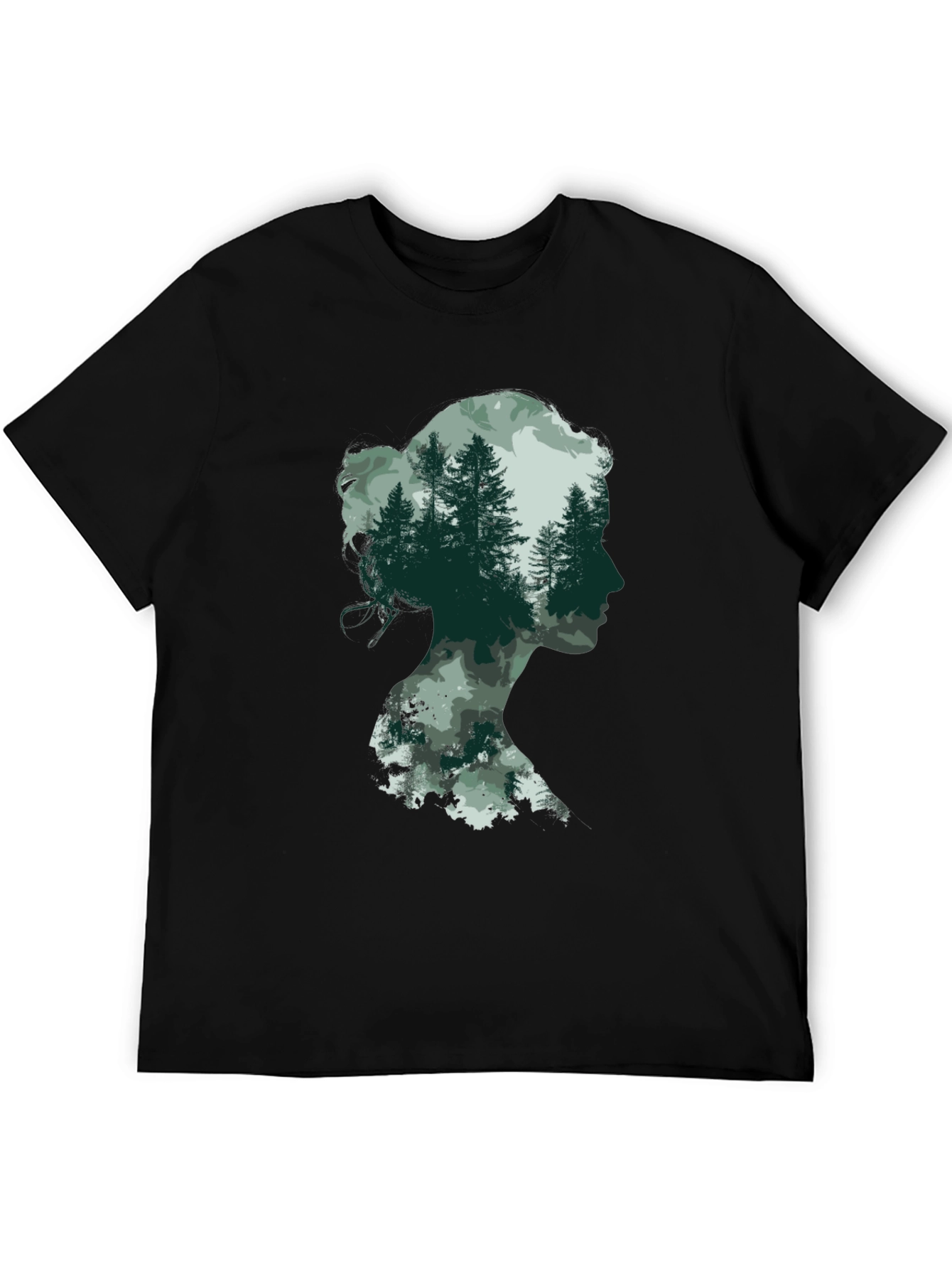 Silhouette Forest T-Shirt - Nature Lover Tee