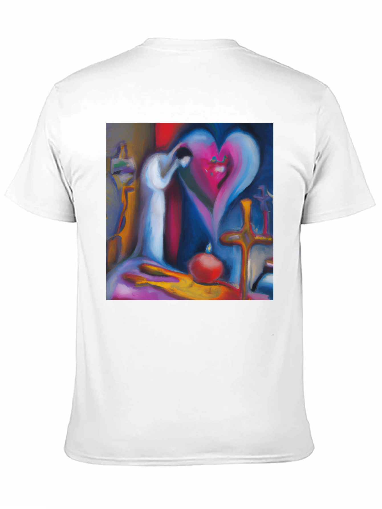 Abstract Heart T-Shirt - Artistic Love Design