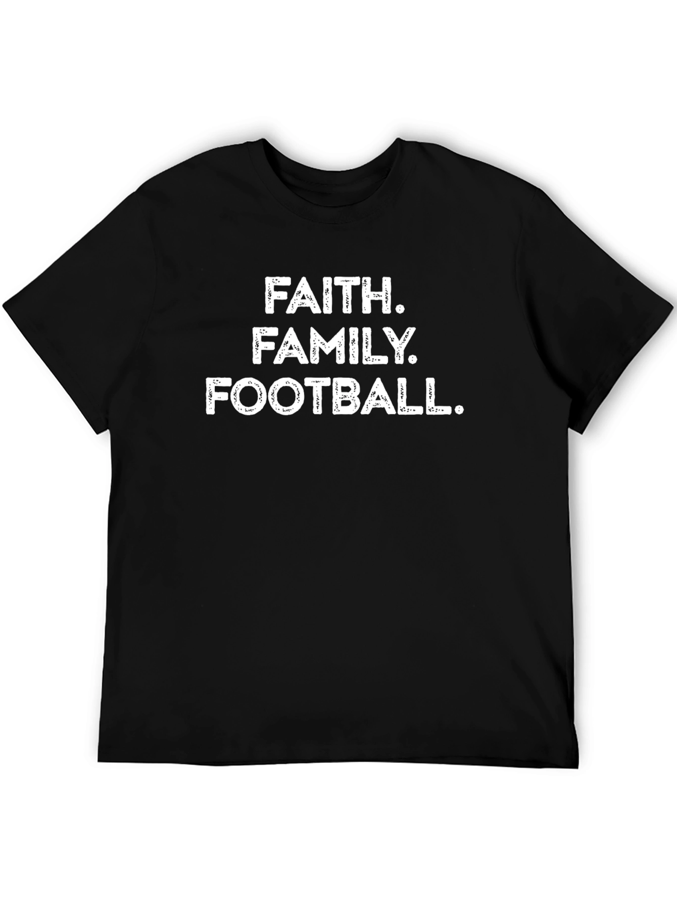 Faith Family Football Graphic T-Shirt
